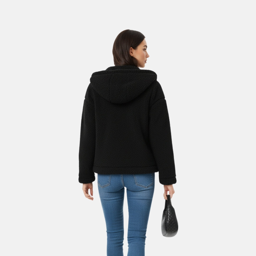 VELYXA | Women’s Polyester Bomber Jacket – Zip-Up