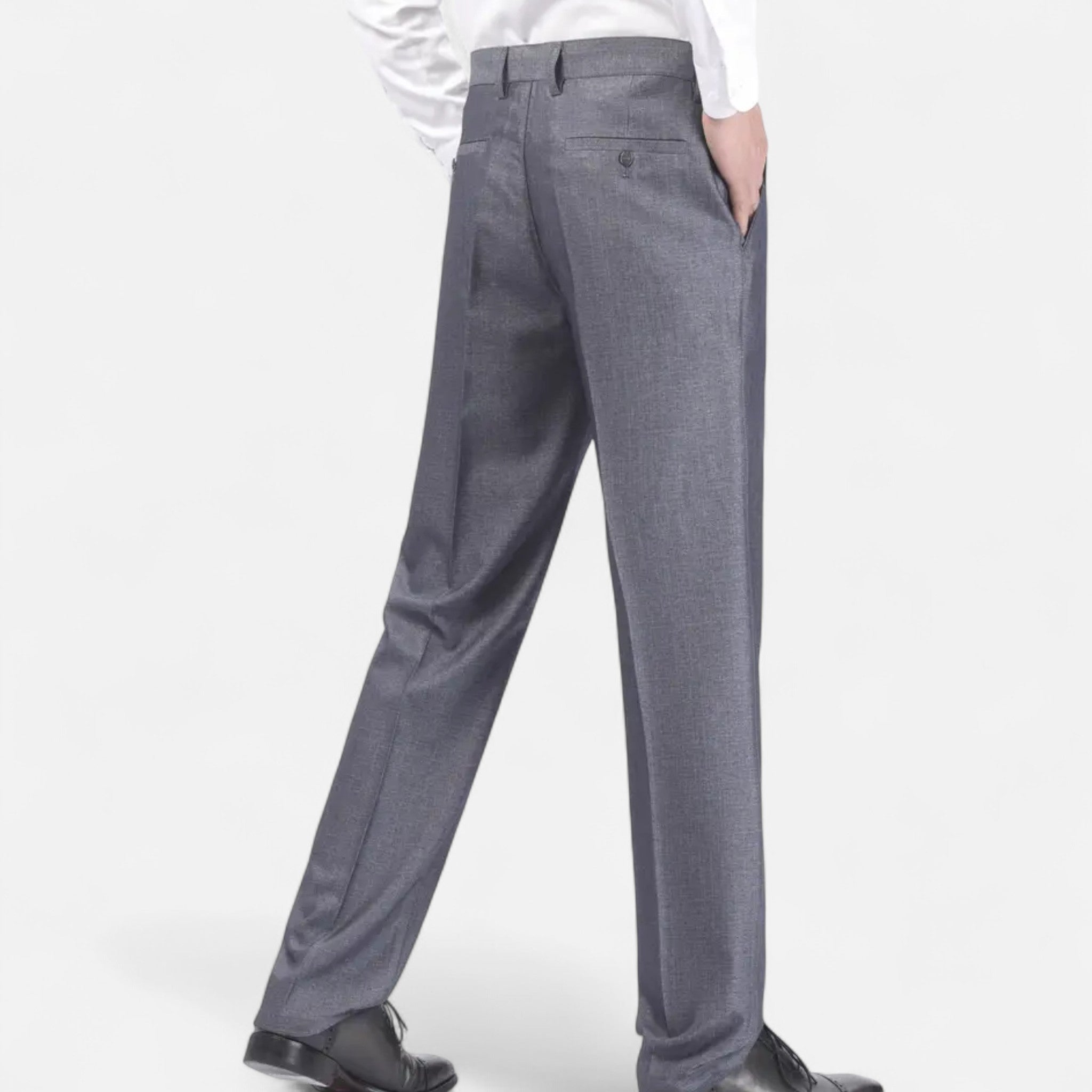VELYXA | Men’s Classic Solid Dress Trousers