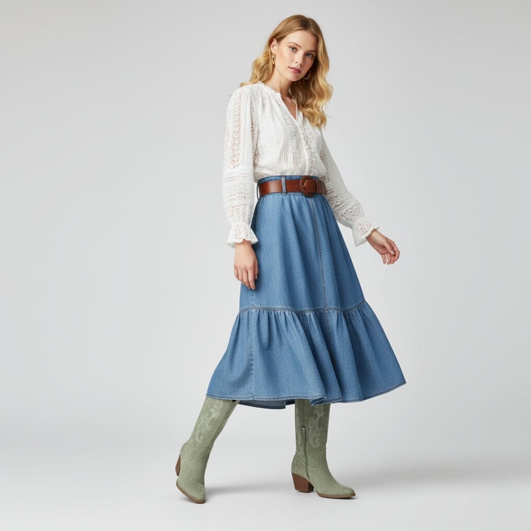 VELYXA | Women’s Cowboy Boots with Pointed Toe