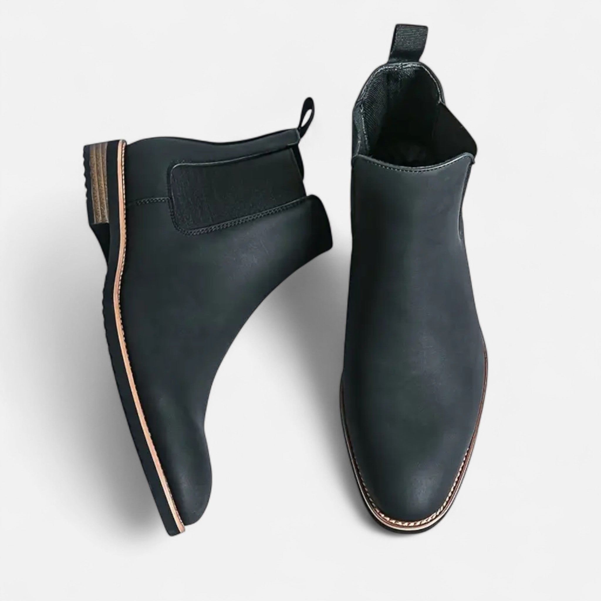 VELYXA | Men’s Slip-On Chelsea Boots with Rubber Sole