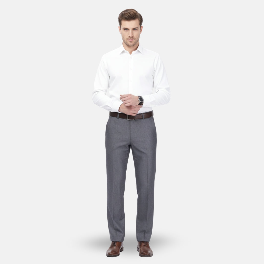 VELYXA | Men’s Classic Solid Dress Trousers