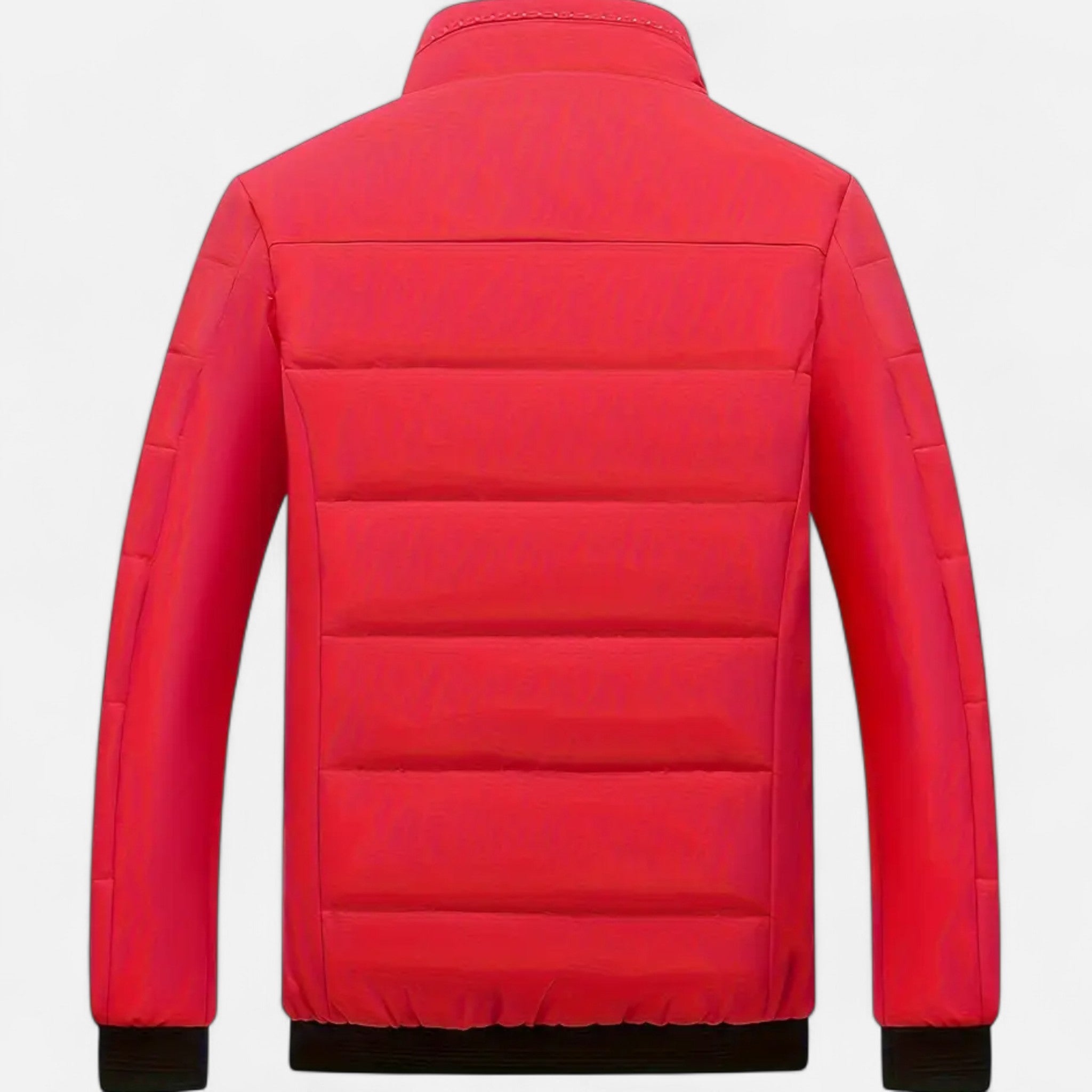 VELYXA | Men’s Zip-Up Polyester Jacket with Stand Collar