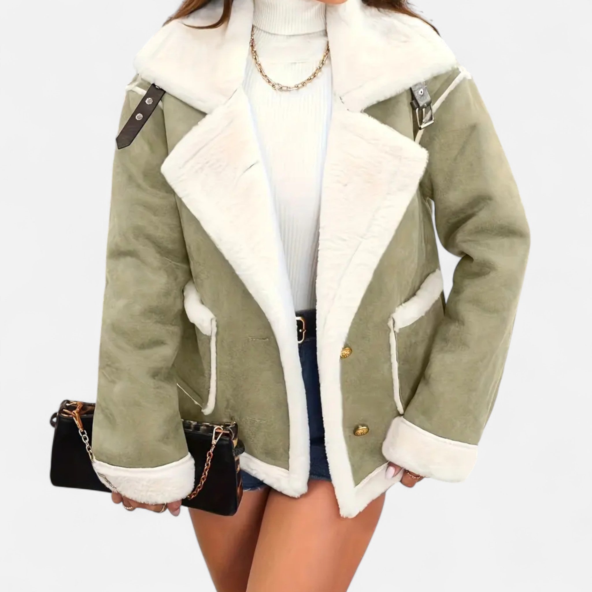 VELYXA | Women’s Winter Coat – Wool-Polyester Blend