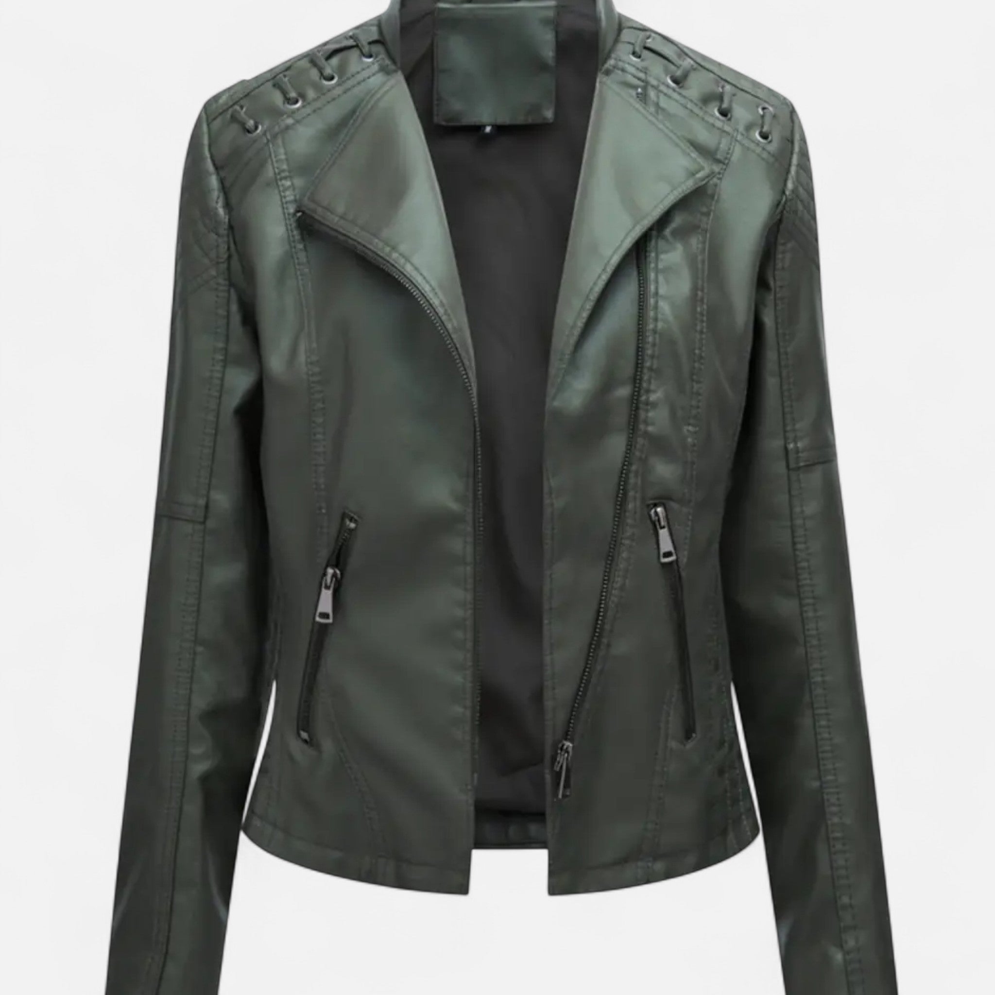 VELYXA | Women’s Short Jacket with Stand Collar and Pockets