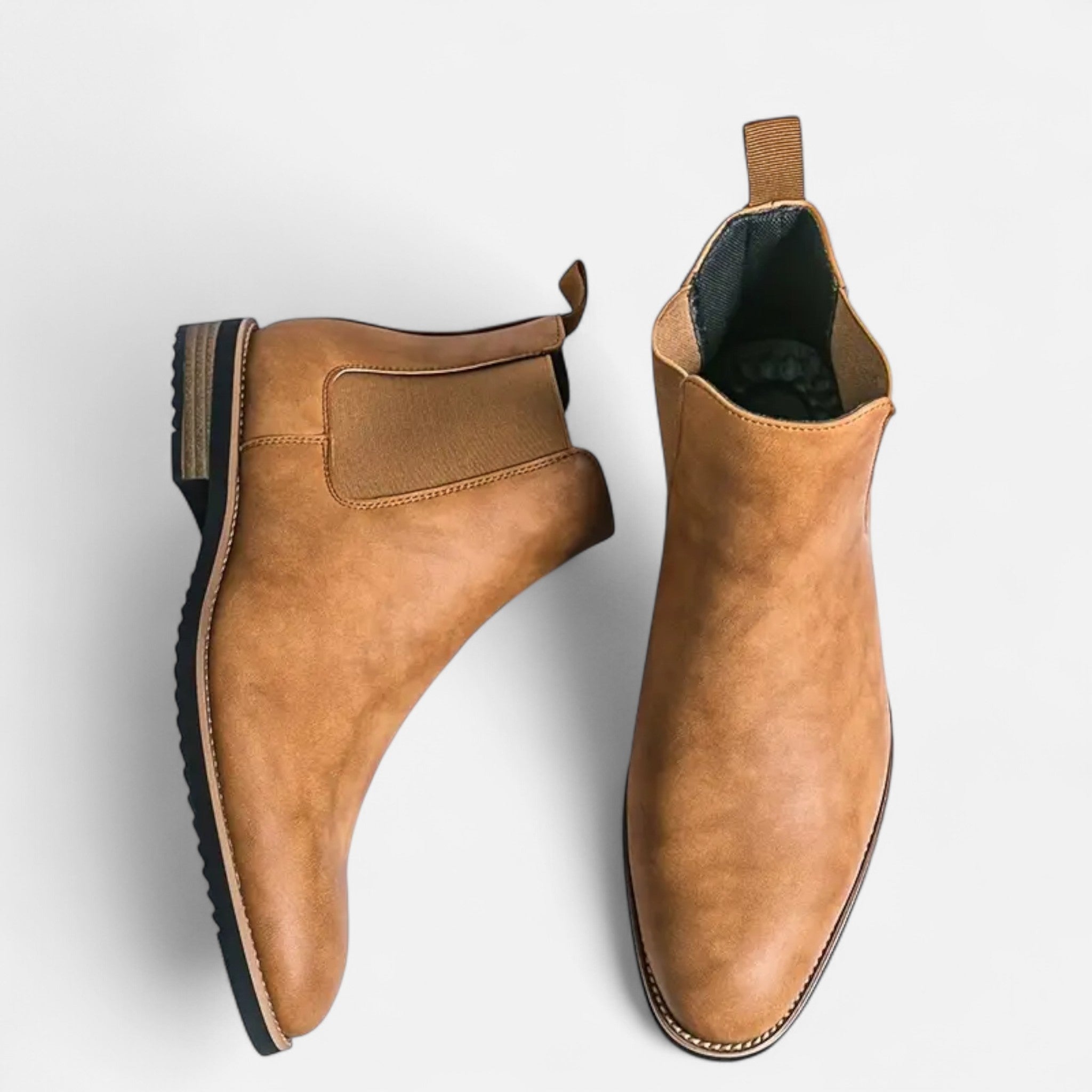 VELYXA | Men’s Slip-On Chelsea Boots with Rubber Sole