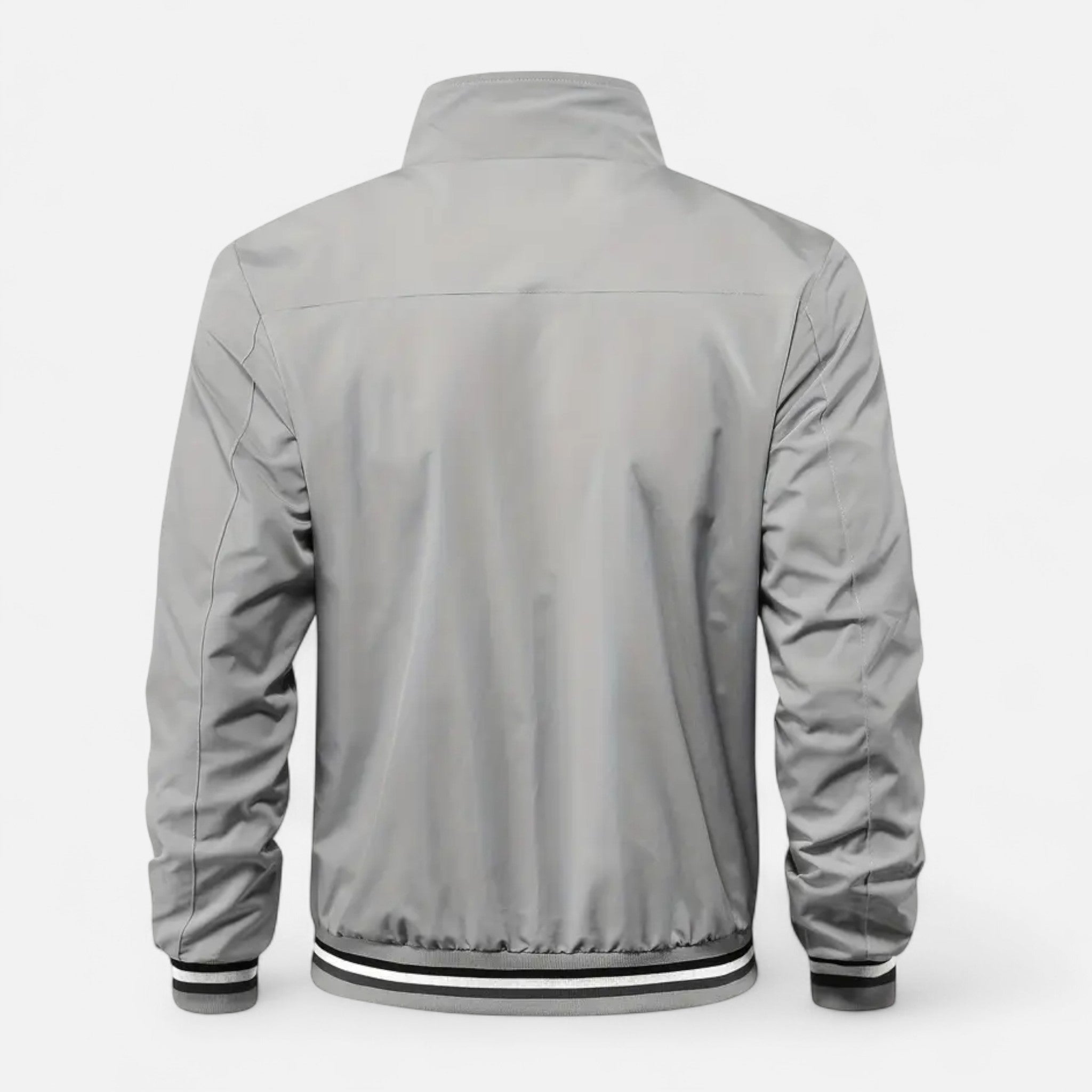 VELYXA | Men’s Zip-Up Bomber Jacket with Stand Collar