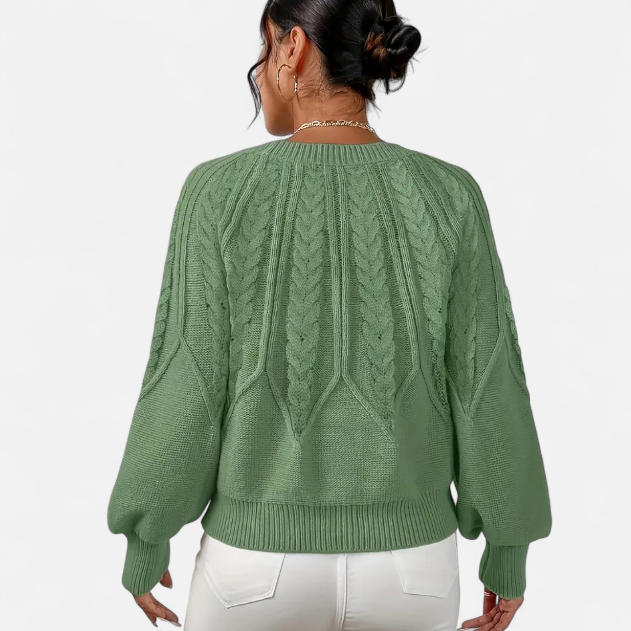 VELYXA | Women’s Pullover Sweater with Round Neck