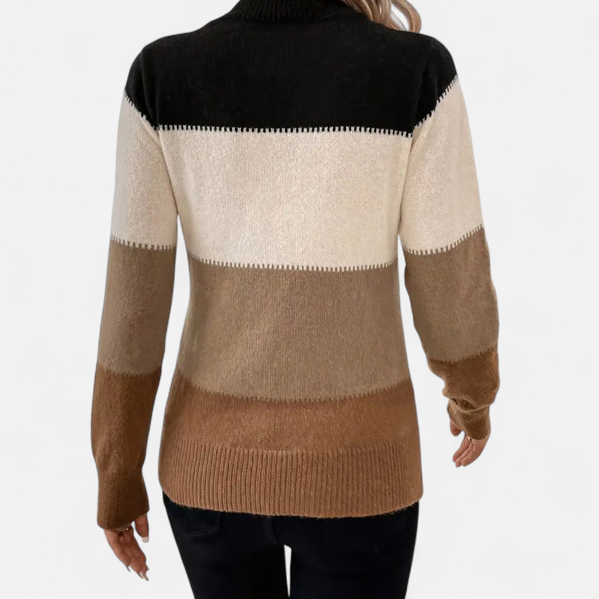 VELYXA | Women’s Pullover Sweater with Mock Neck