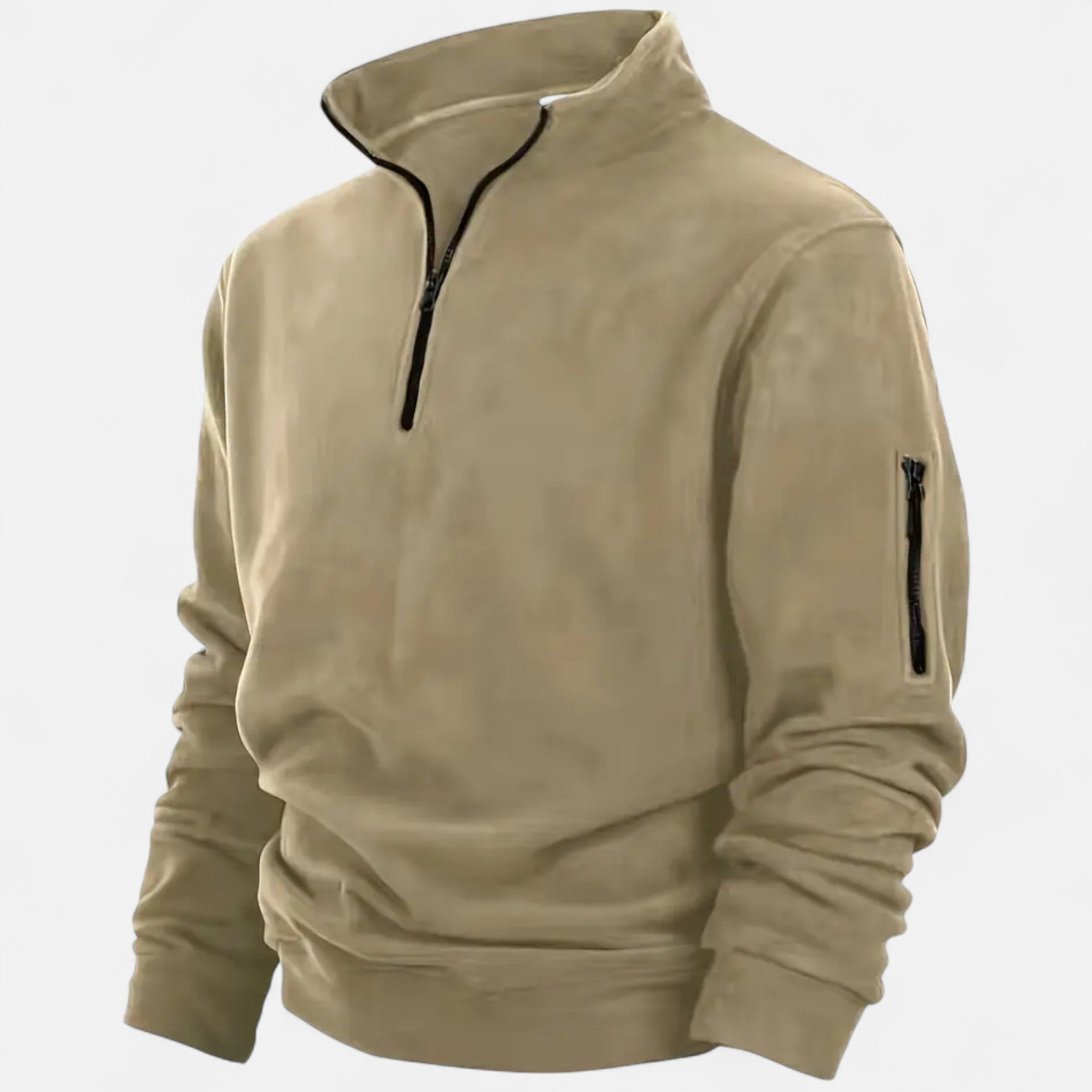 VELYXA | Men’s Collared Half-Zip Fleece Shirt