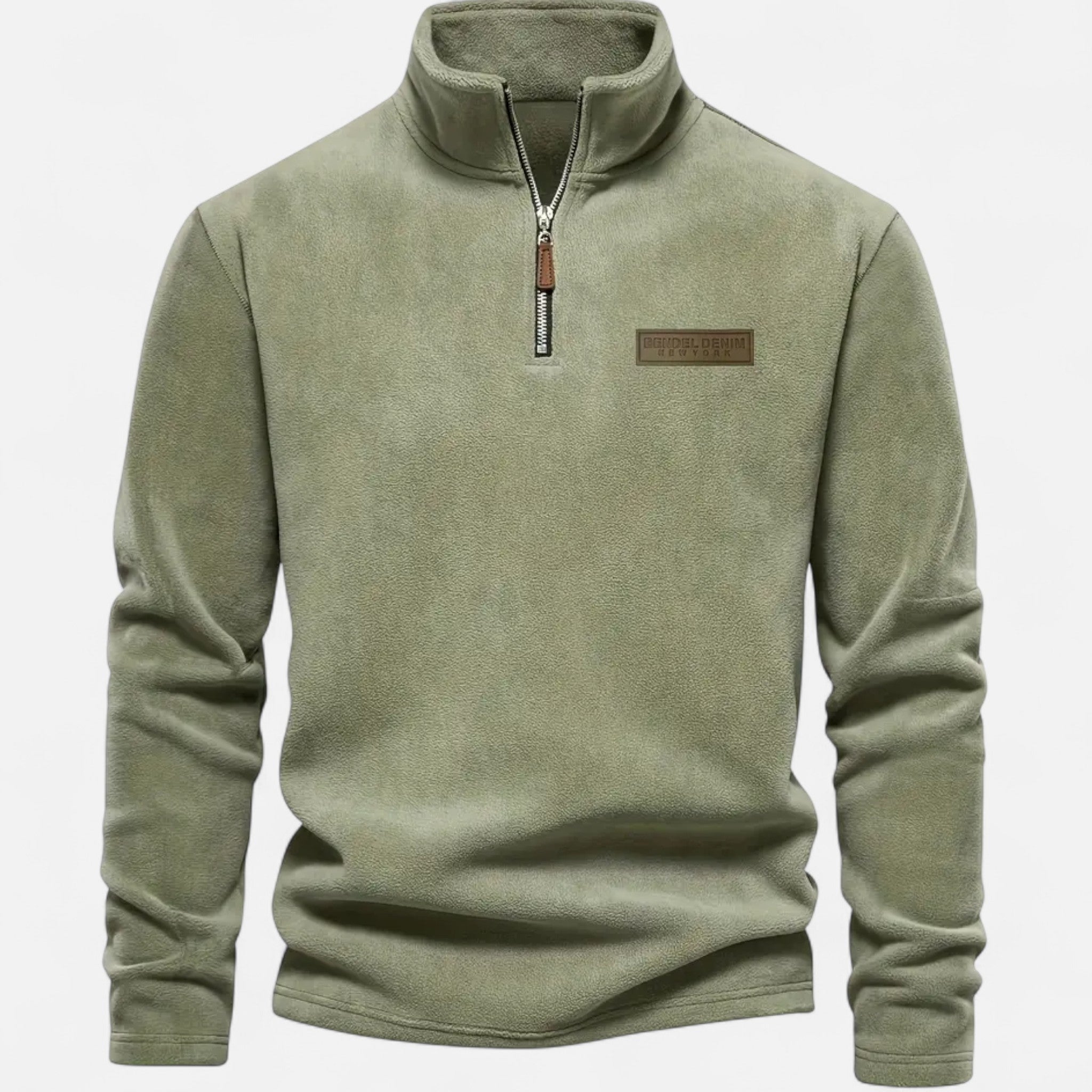 VELYXA | Men’s Half-Zip Fleece Sweatshirt with Stand Collar
