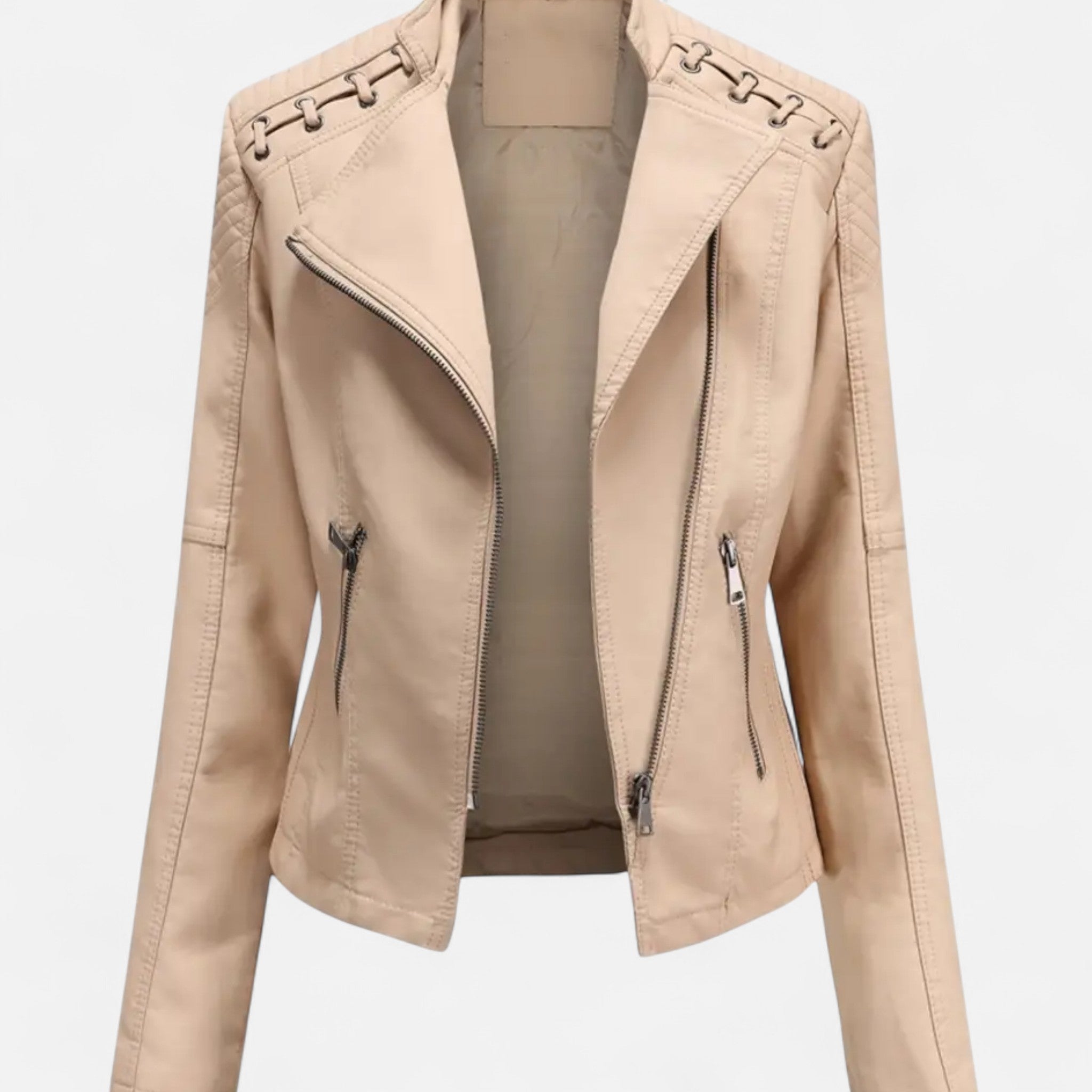 VELYXA | Women’s Short Jacket with Stand Collar and Pockets