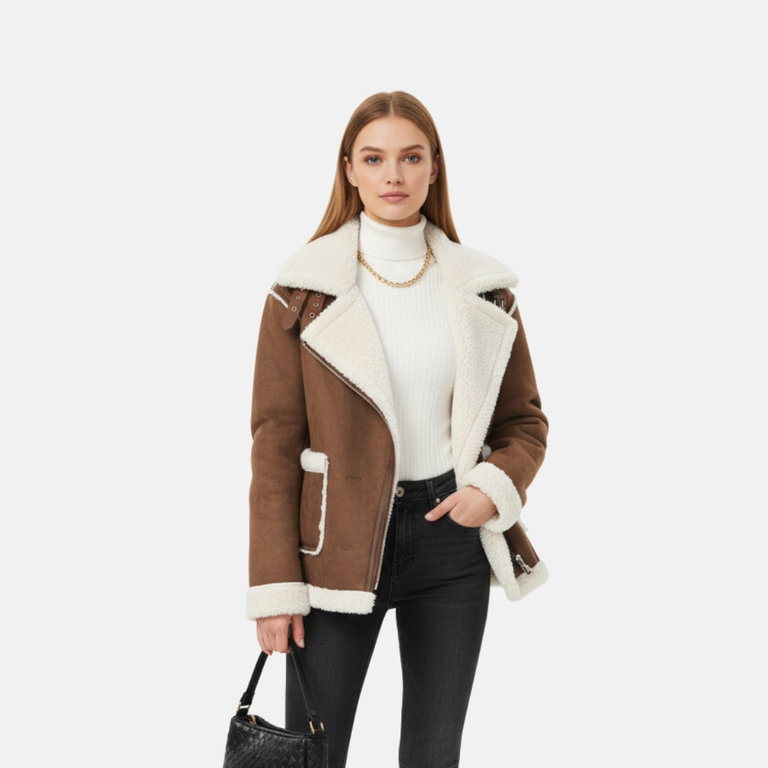 VELYXA | Women’s Winter Coat – Wool-Polyester Blend