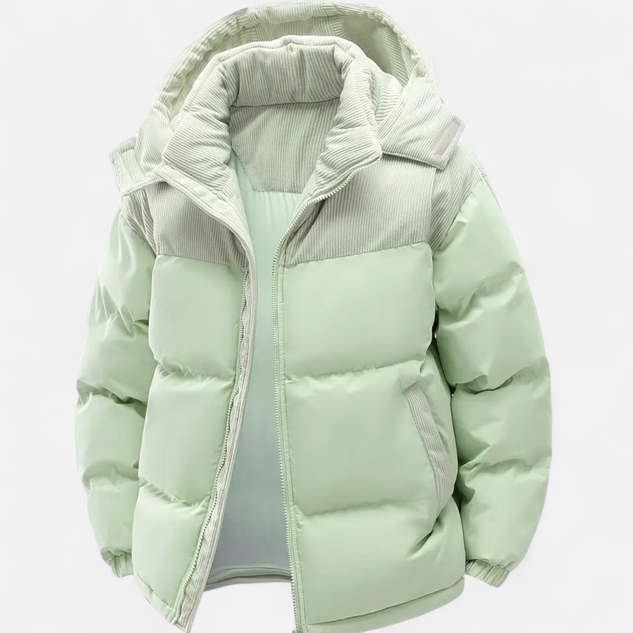 VELYXA | Men’s Hooded Cotton Zip-Up Jacket