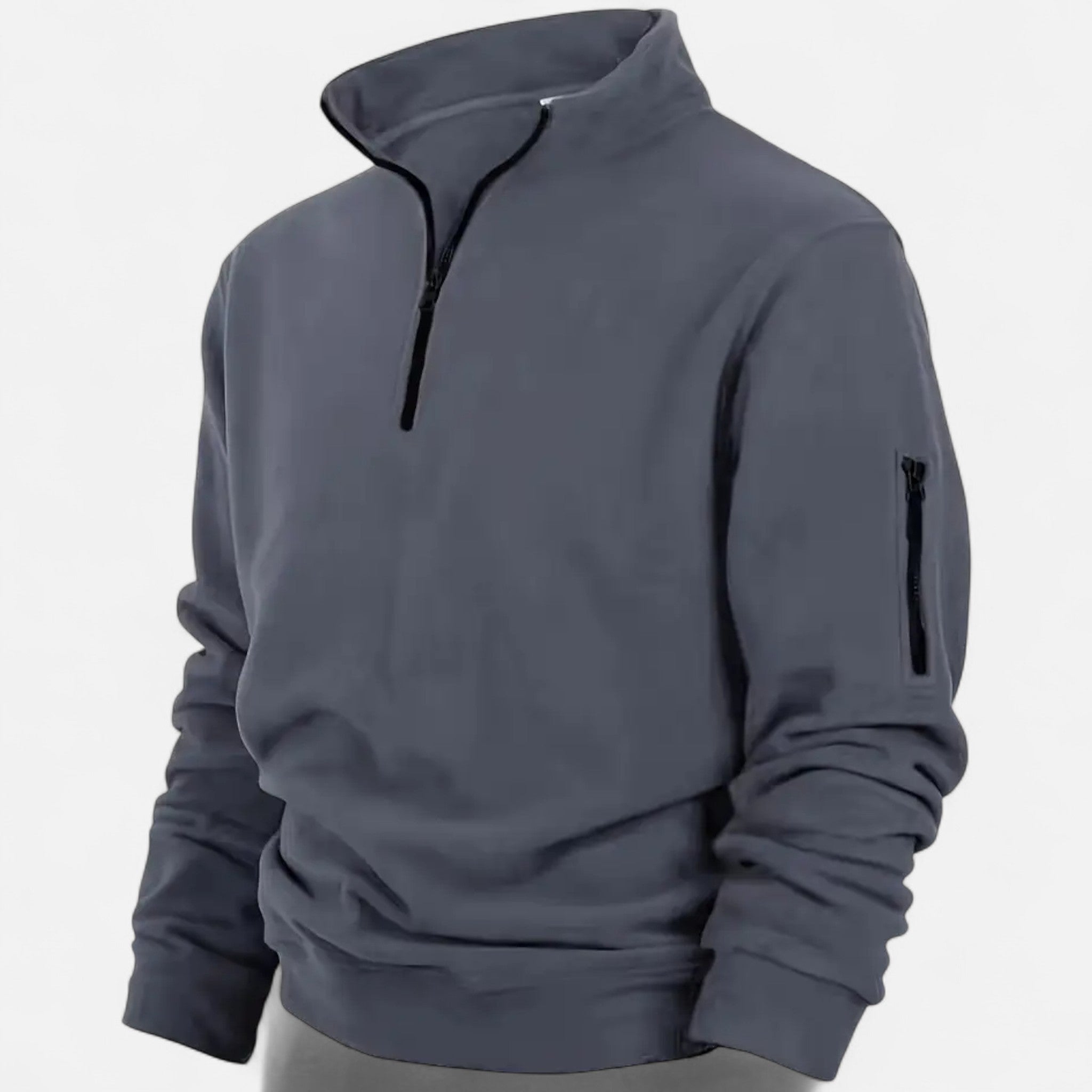 VELYXA | Men’s Collared Half-Zip Fleece Shirt