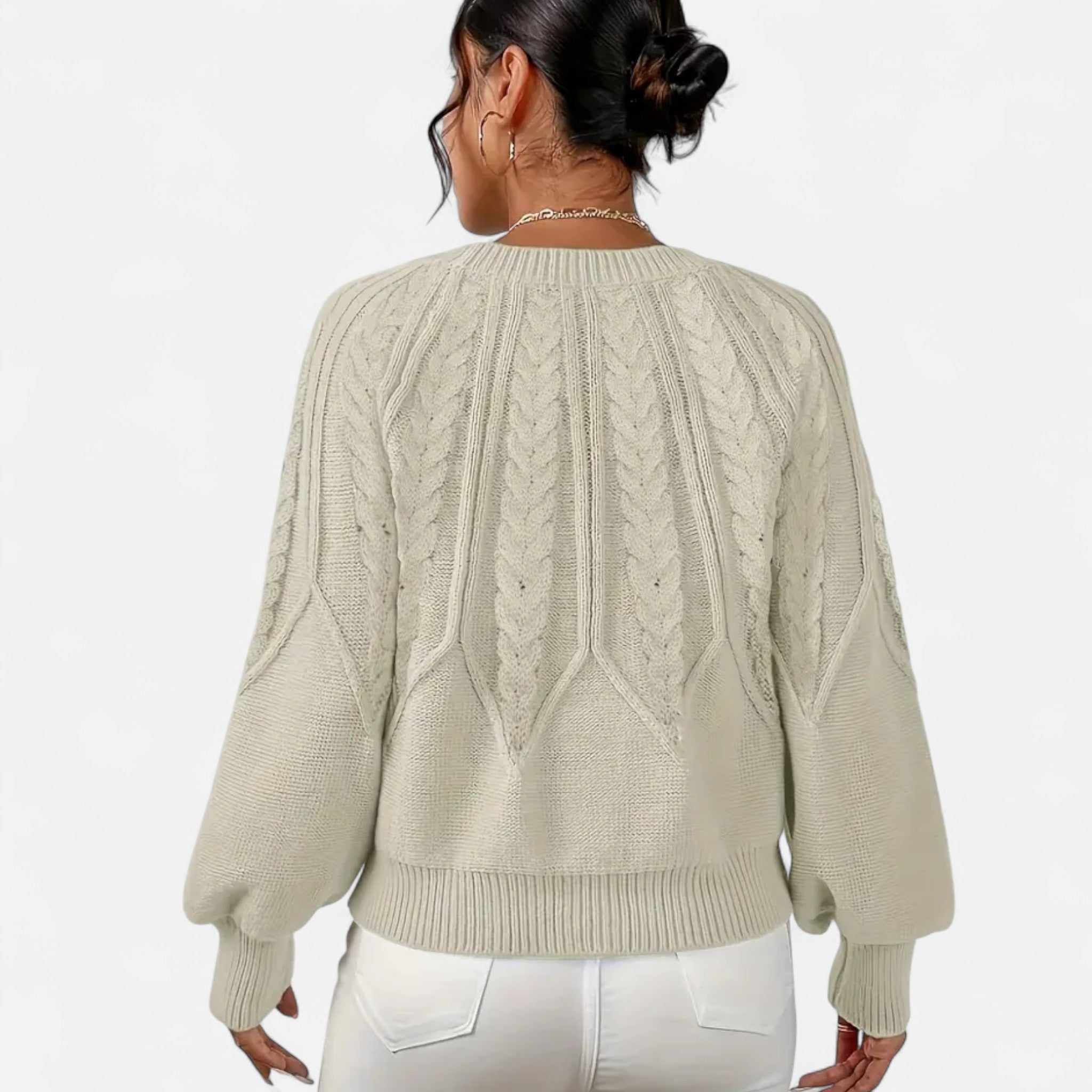 VELYXA | Women’s Pullover Sweater with Round Neck