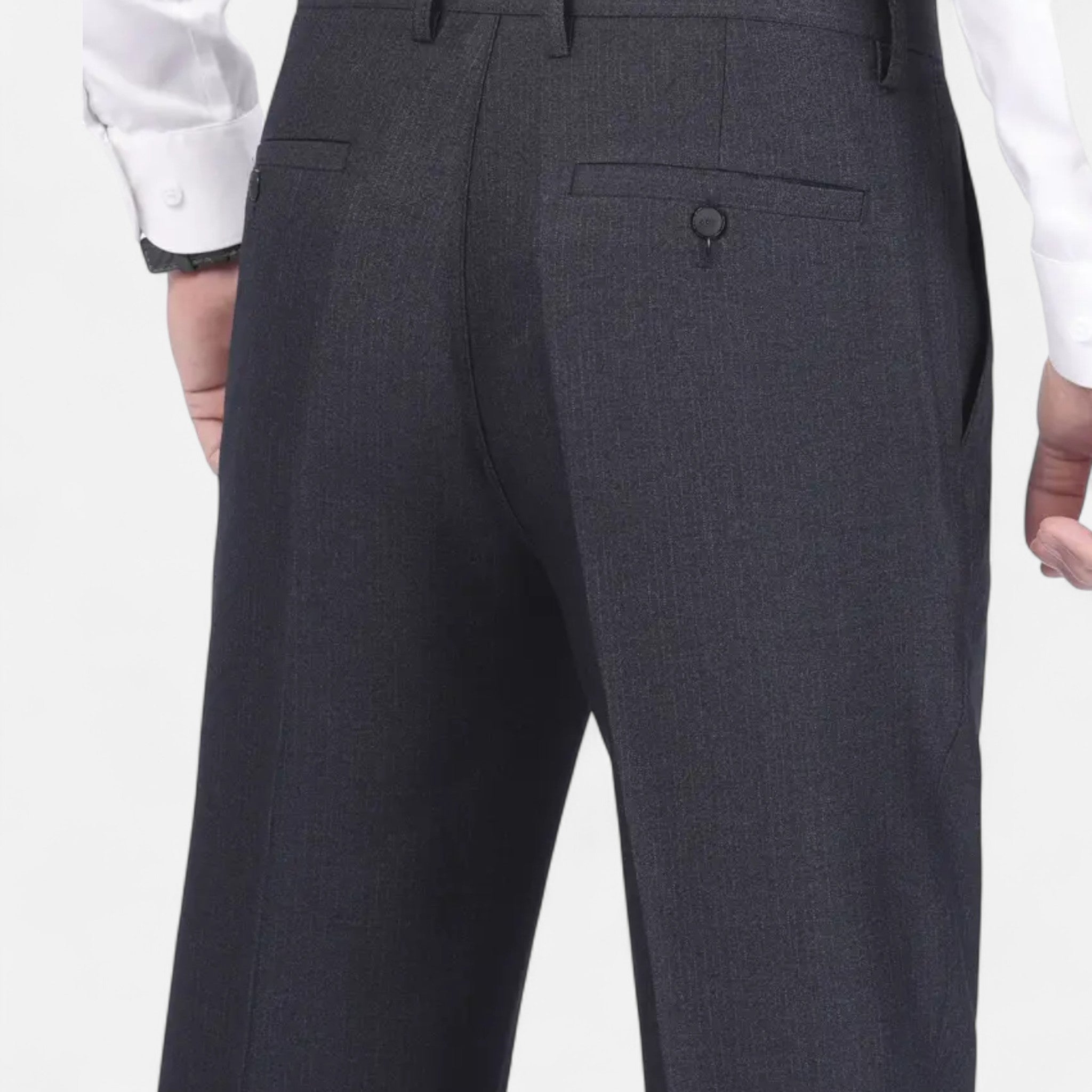 VELYXA | Men’s Classic Solid Dress Trousers