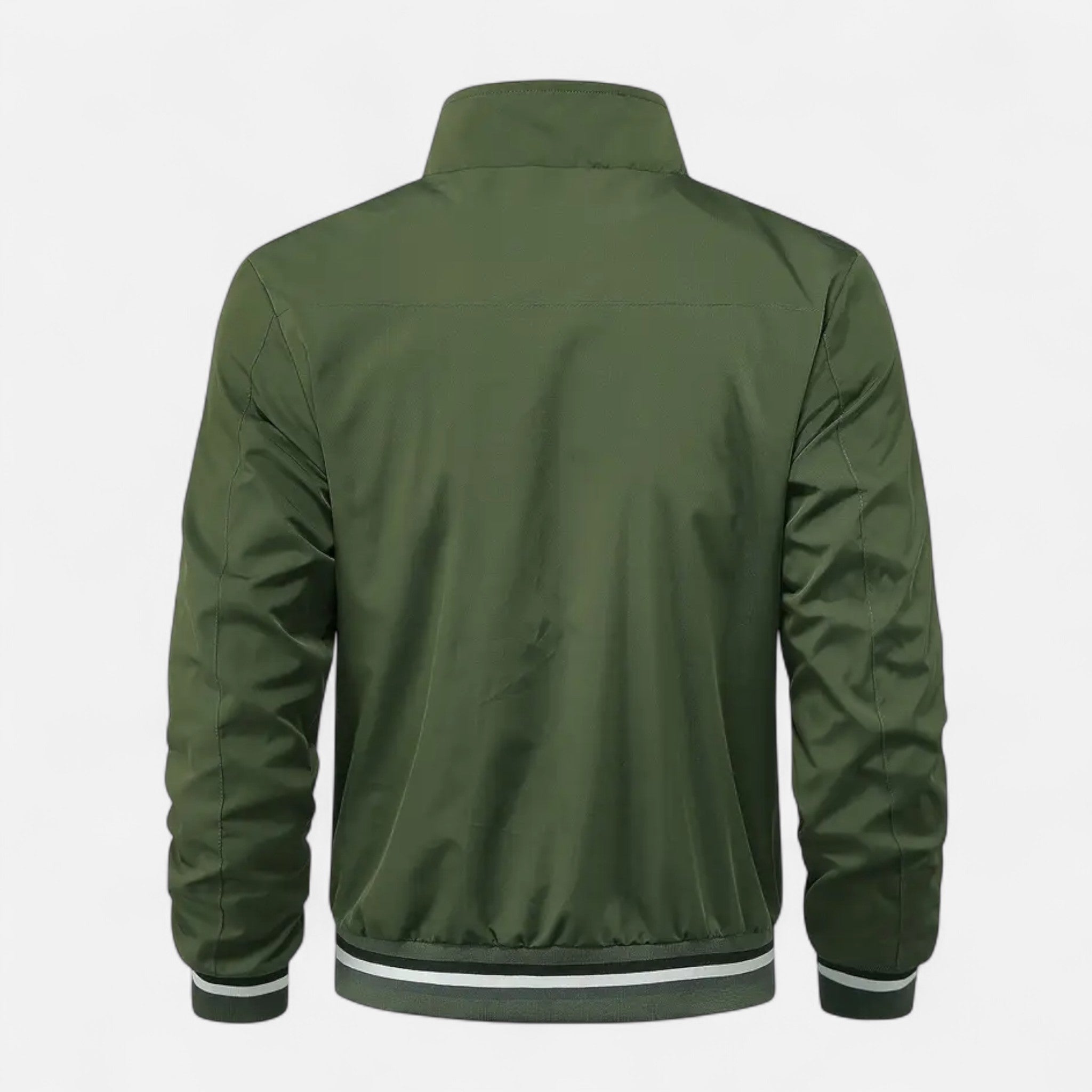 VELYXA | Men’s Zip-Up Bomber Jacket with Stand Collar
