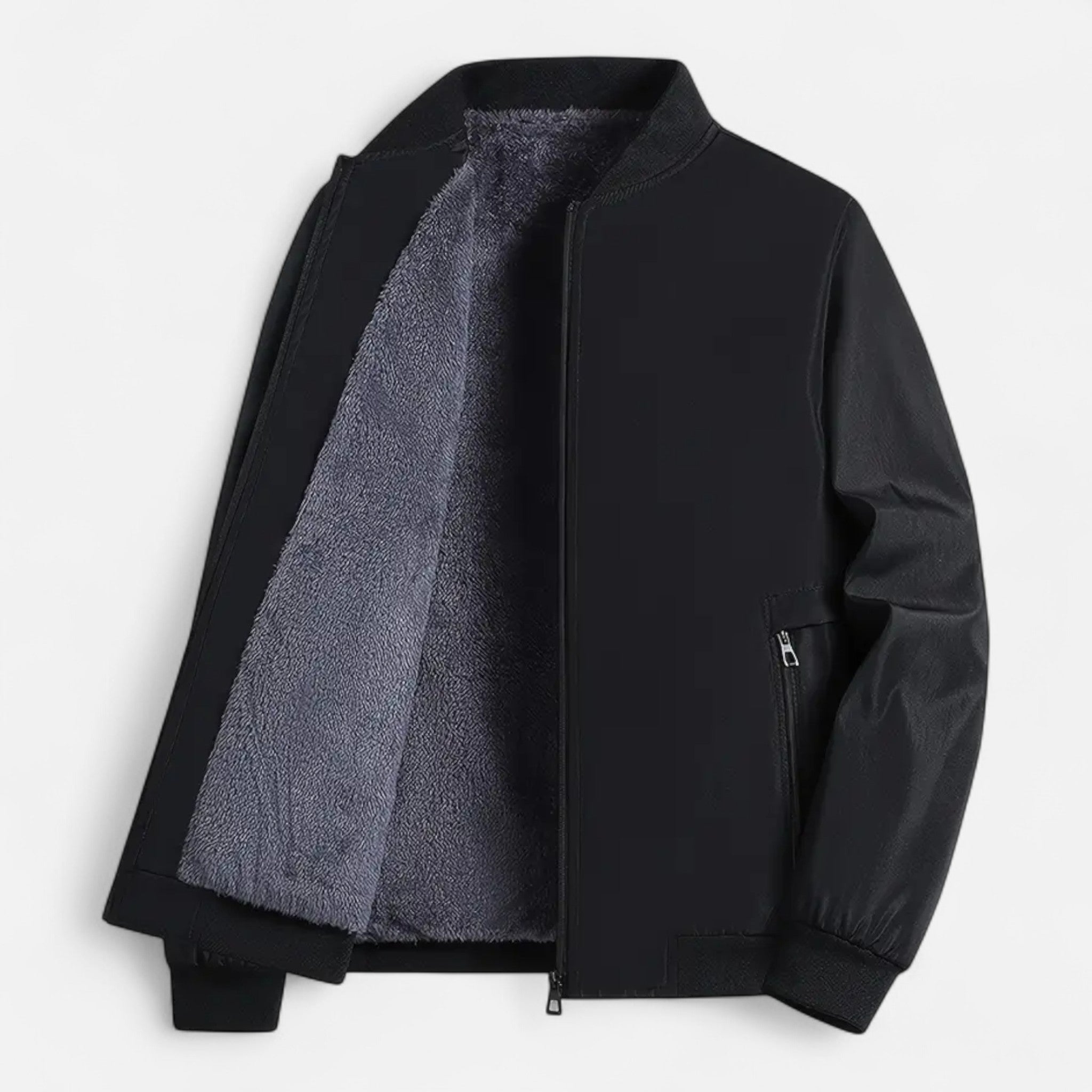 VELYXA | Men’s Insulated Zip-Up Jacket with Baseball Collar