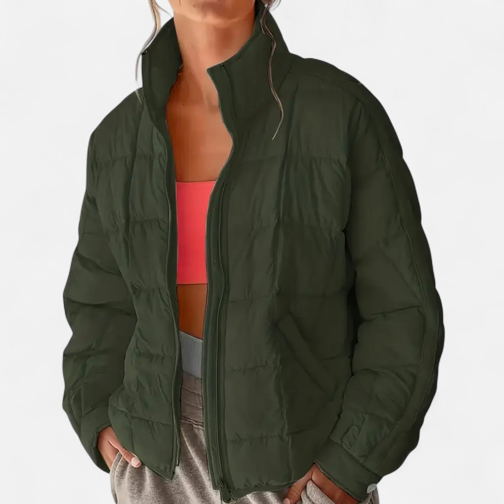 VELYXA | Women’s Full-Zip Puffer Jacket – Quilted