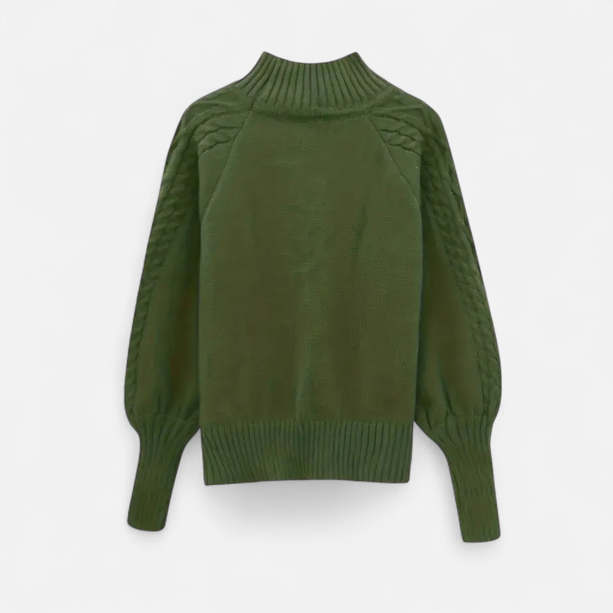 VELYXA | Women’s Knit Pullover Sweater with Half-High Collar