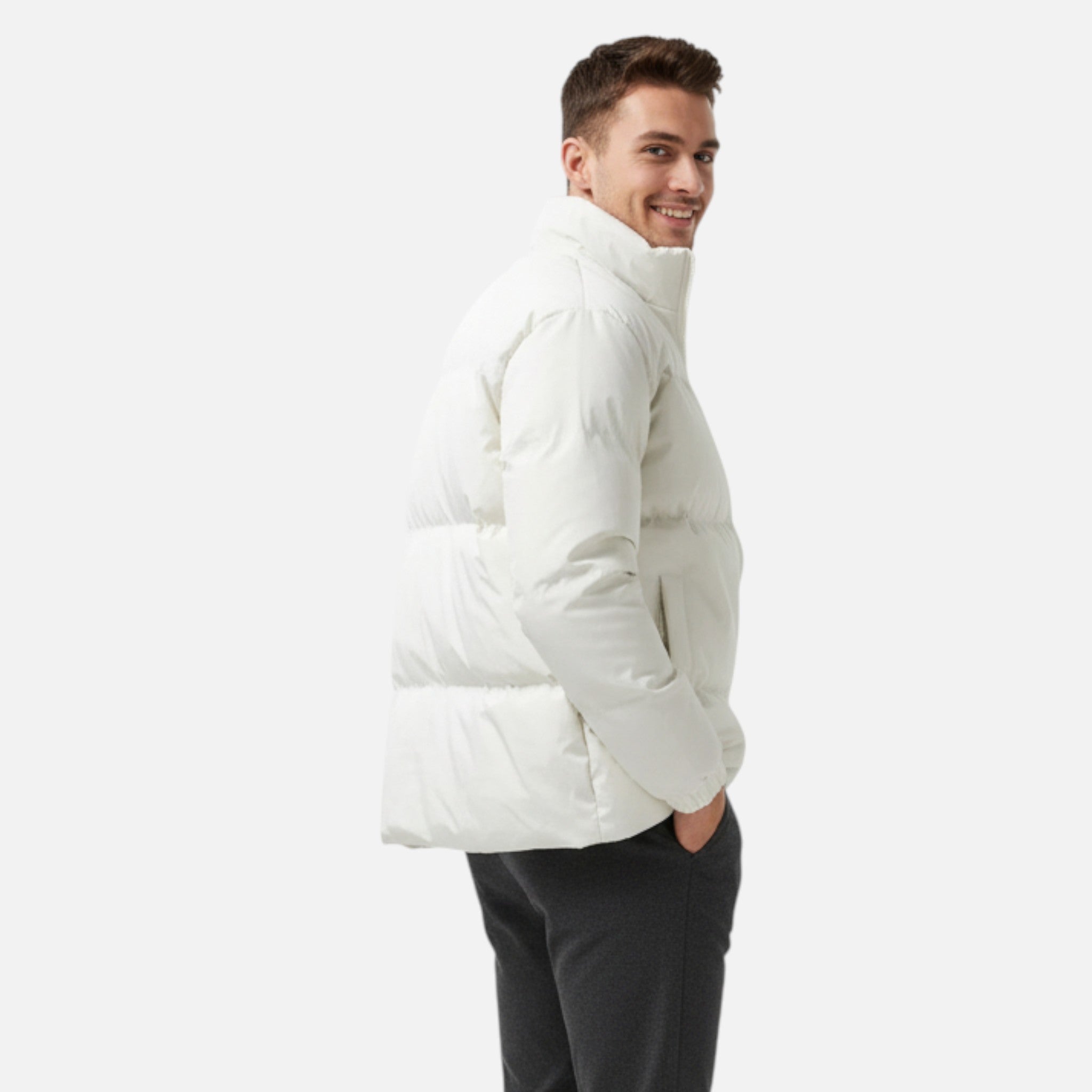 VELYXA | Men’s Casual Zip-Up Jacket with Stand Collar