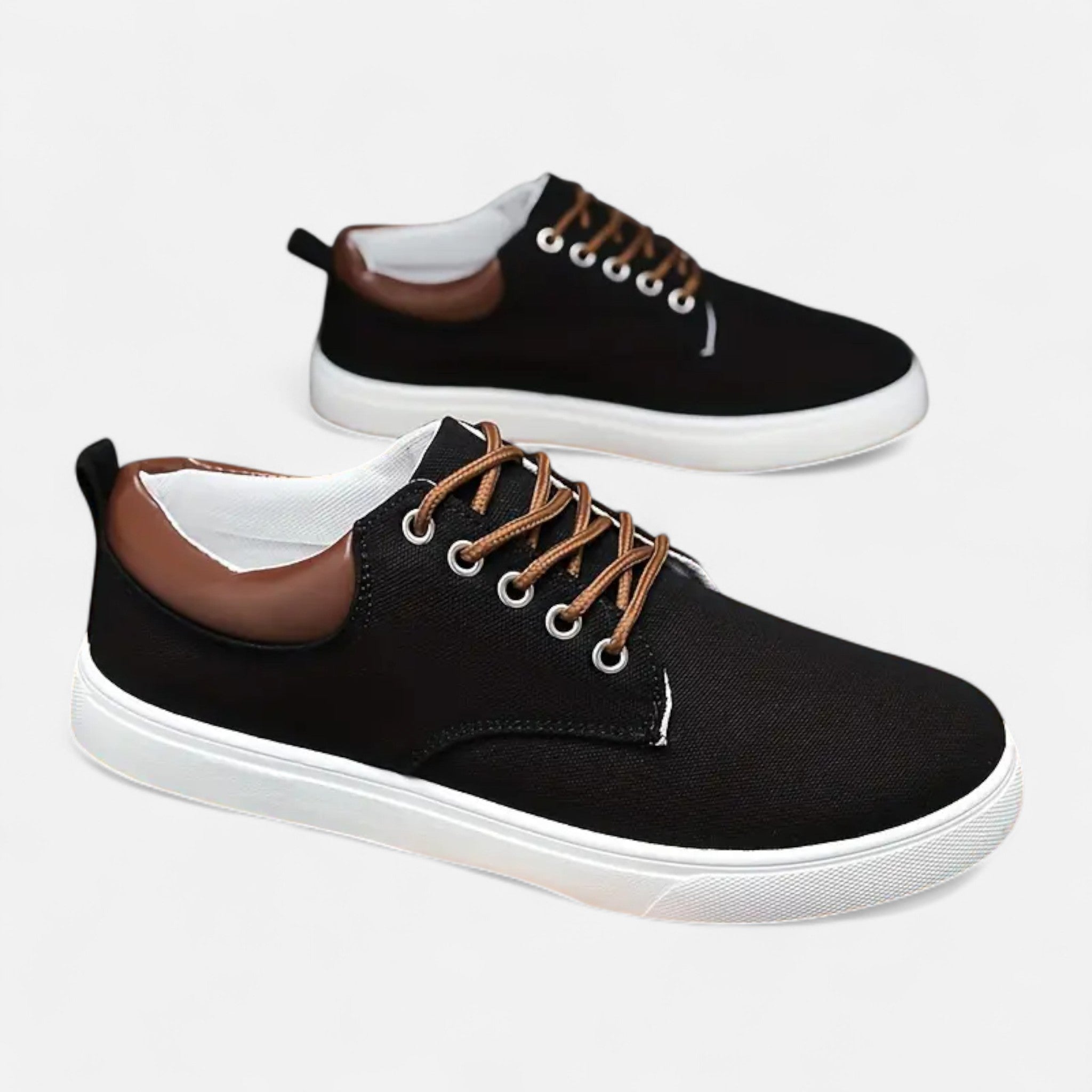VELYXA | Men’s Low-Top Canvas Sneakers with Non-Slip Sole