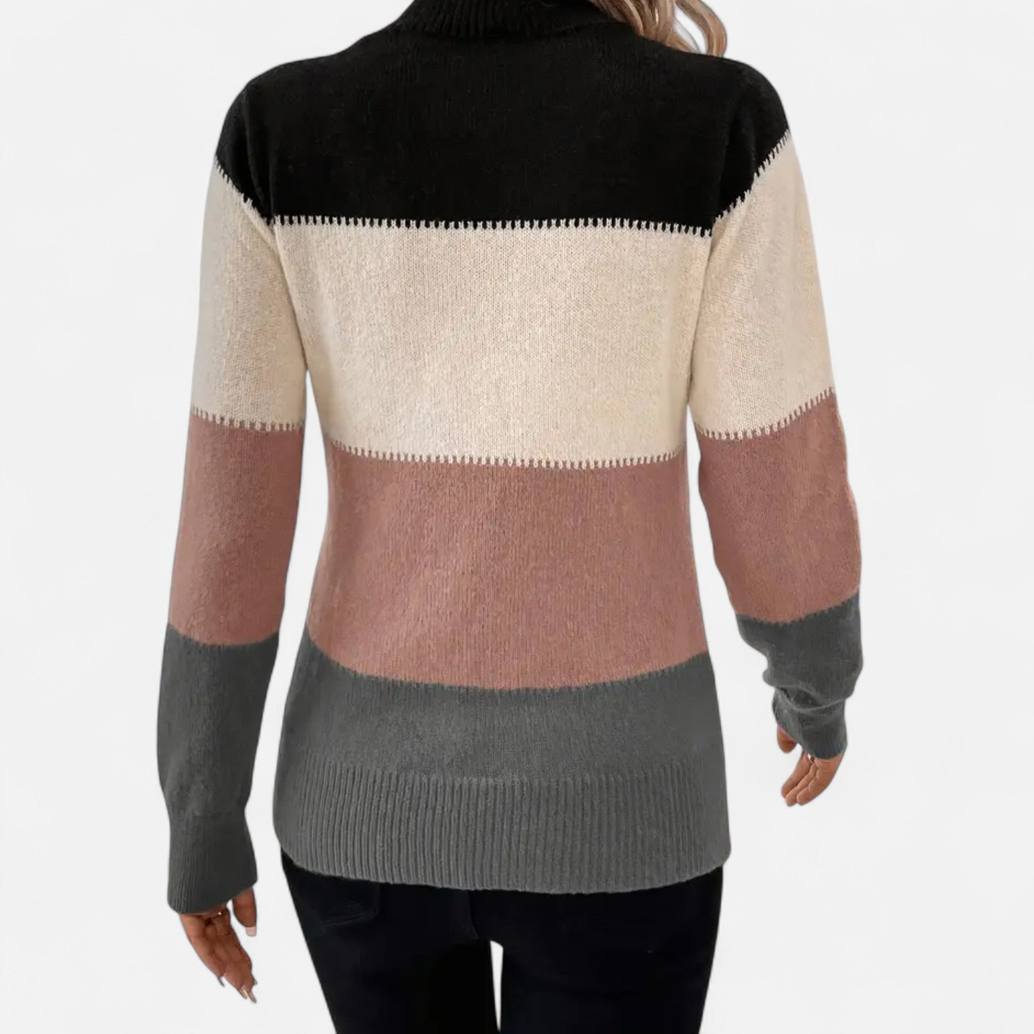 VELYXA | Women’s Pullover Sweater with Mock Neck