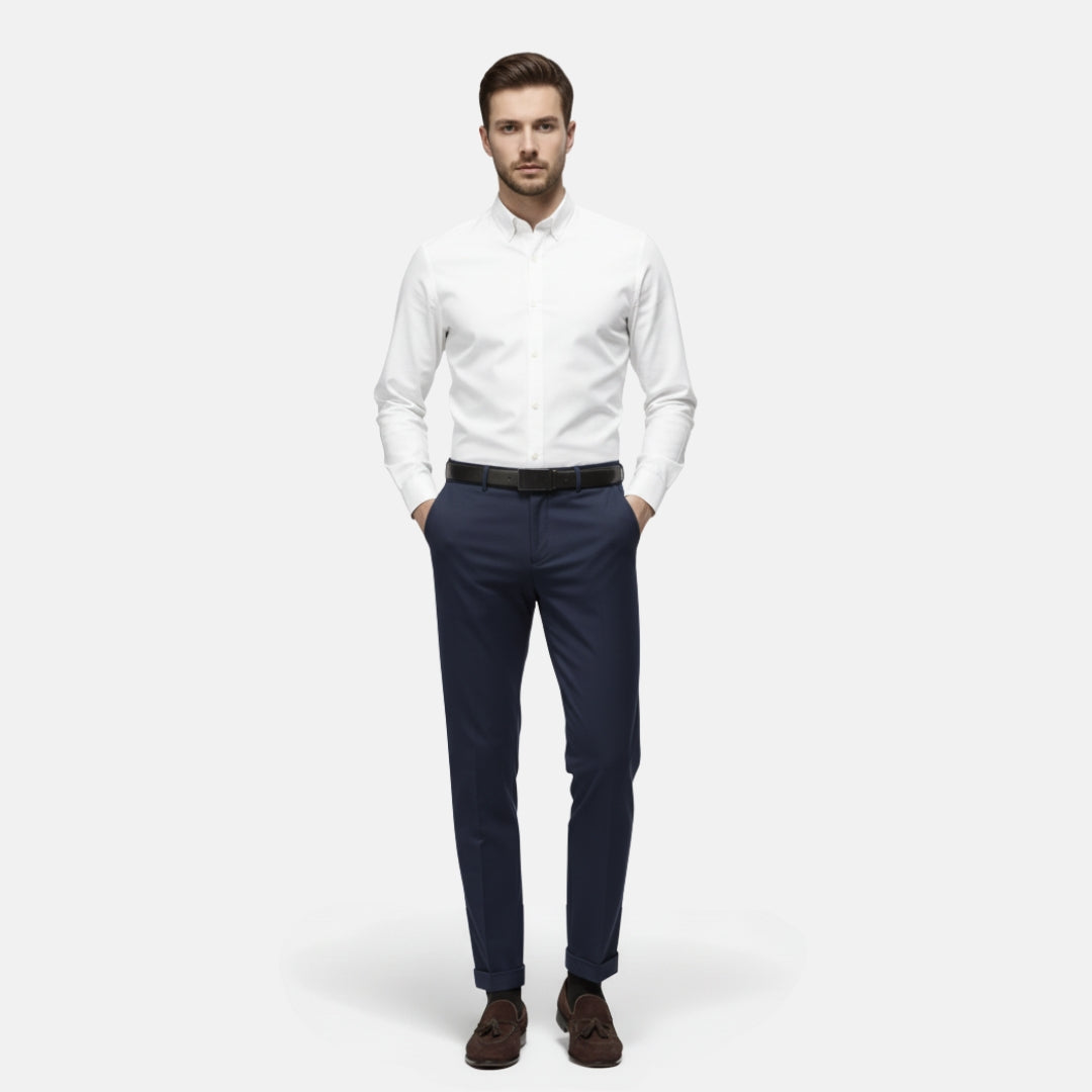 VELYXA | Men’s Stretch Dress Trousers – Classic Fit