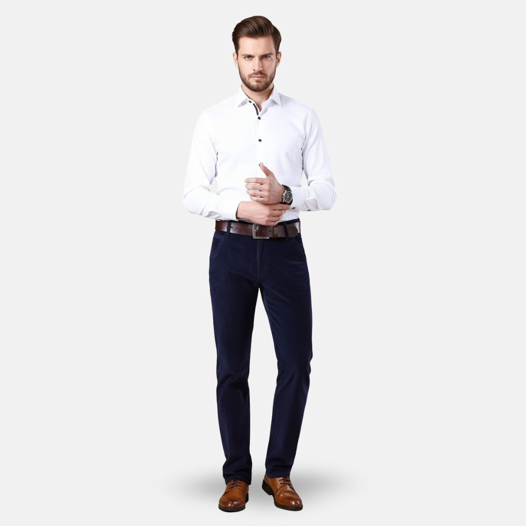 VELYXA | Men’s Straight-Leg Corduroy Trousers