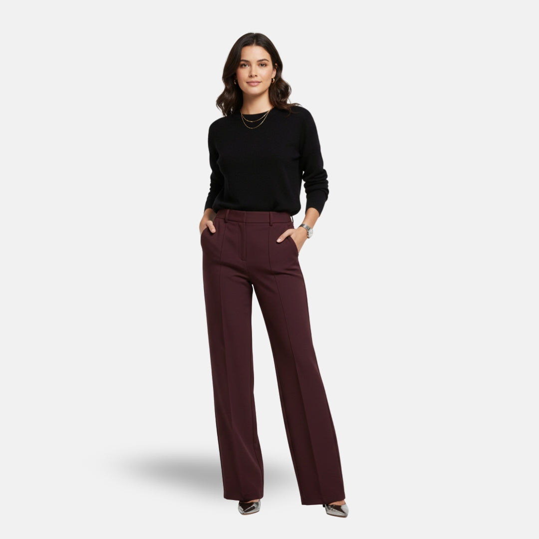 VELYXA | Women’s High-Waist Wide-Leg Trousers