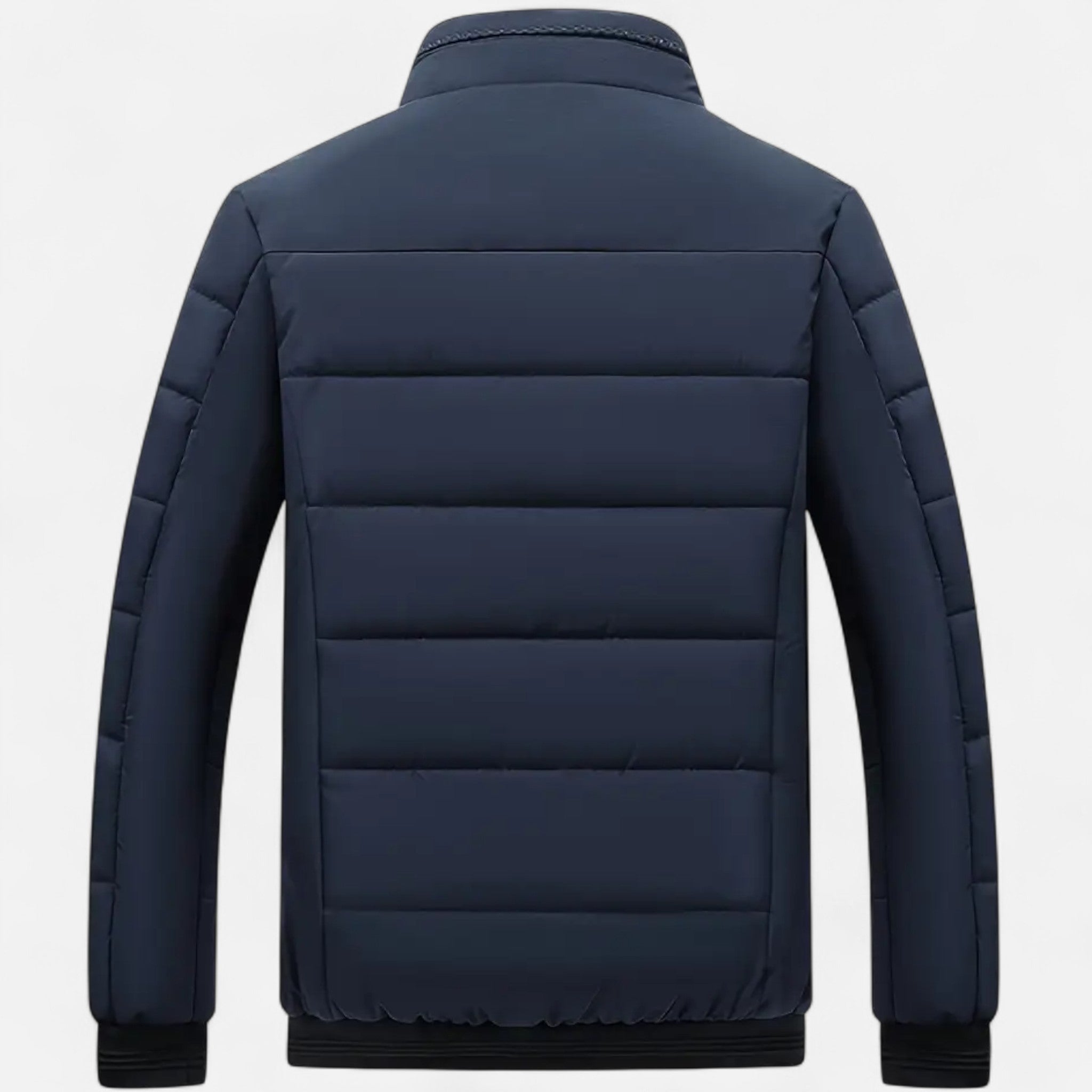 VELYXA | Men’s Zip-Up Polyester Jacket with Stand Collar