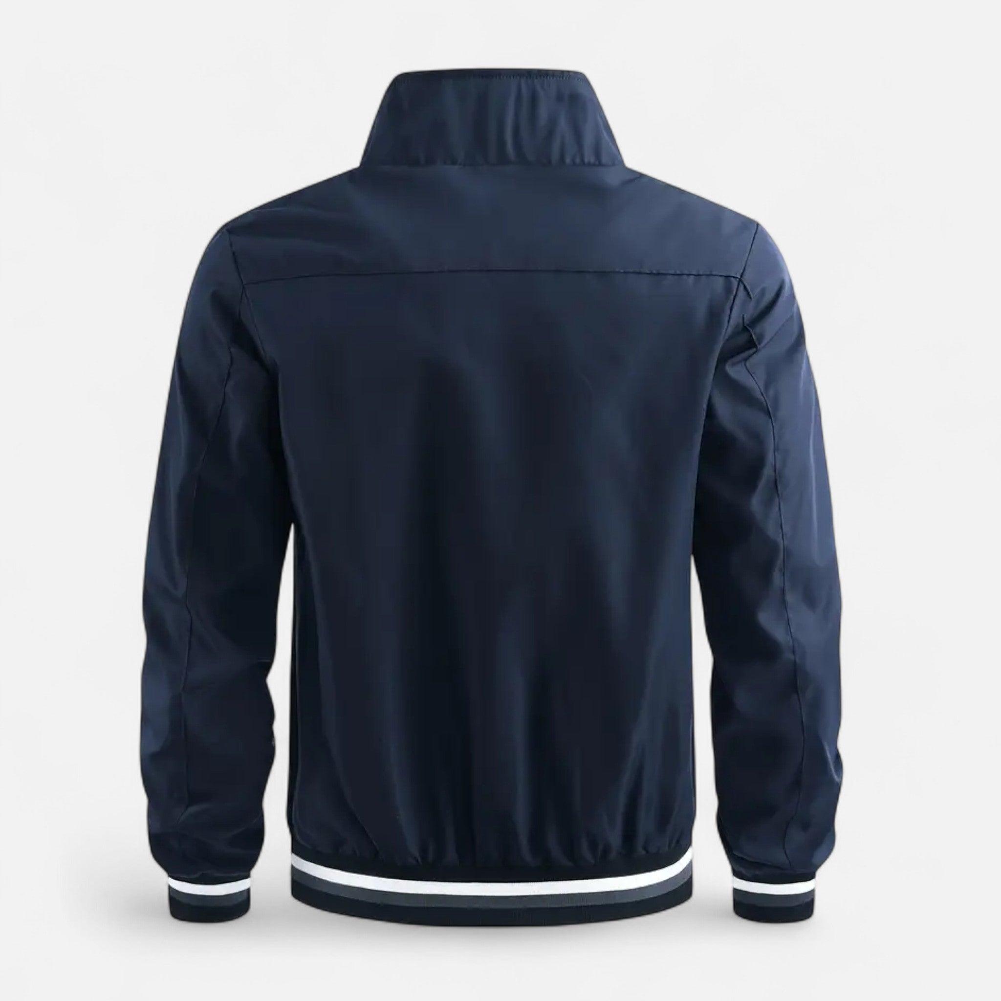 VELYXA | Men’s Zip-Up Bomber Jacket with Stand Collar