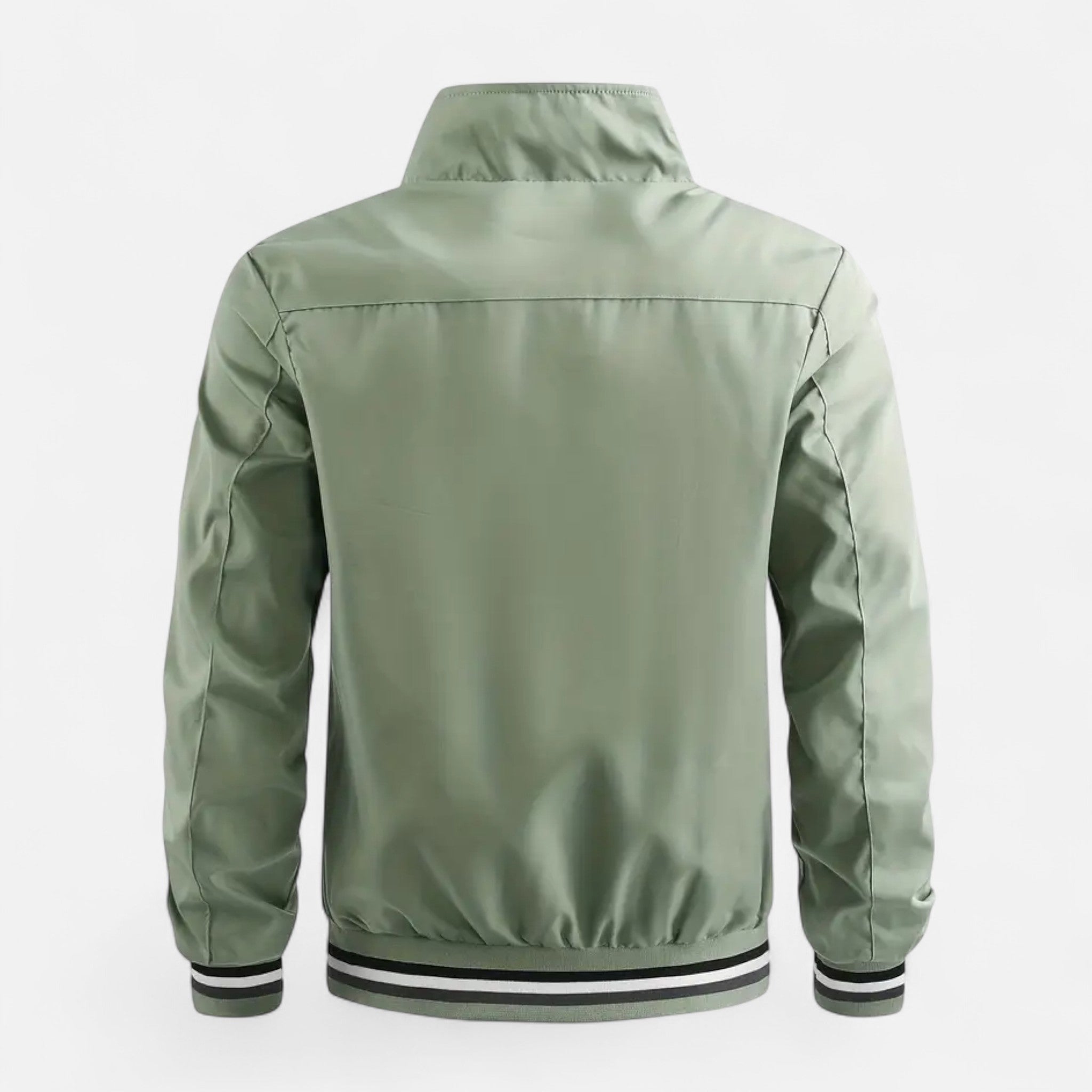 VELYXA | Men’s Zip-Up Bomber Jacket with Stand Collar