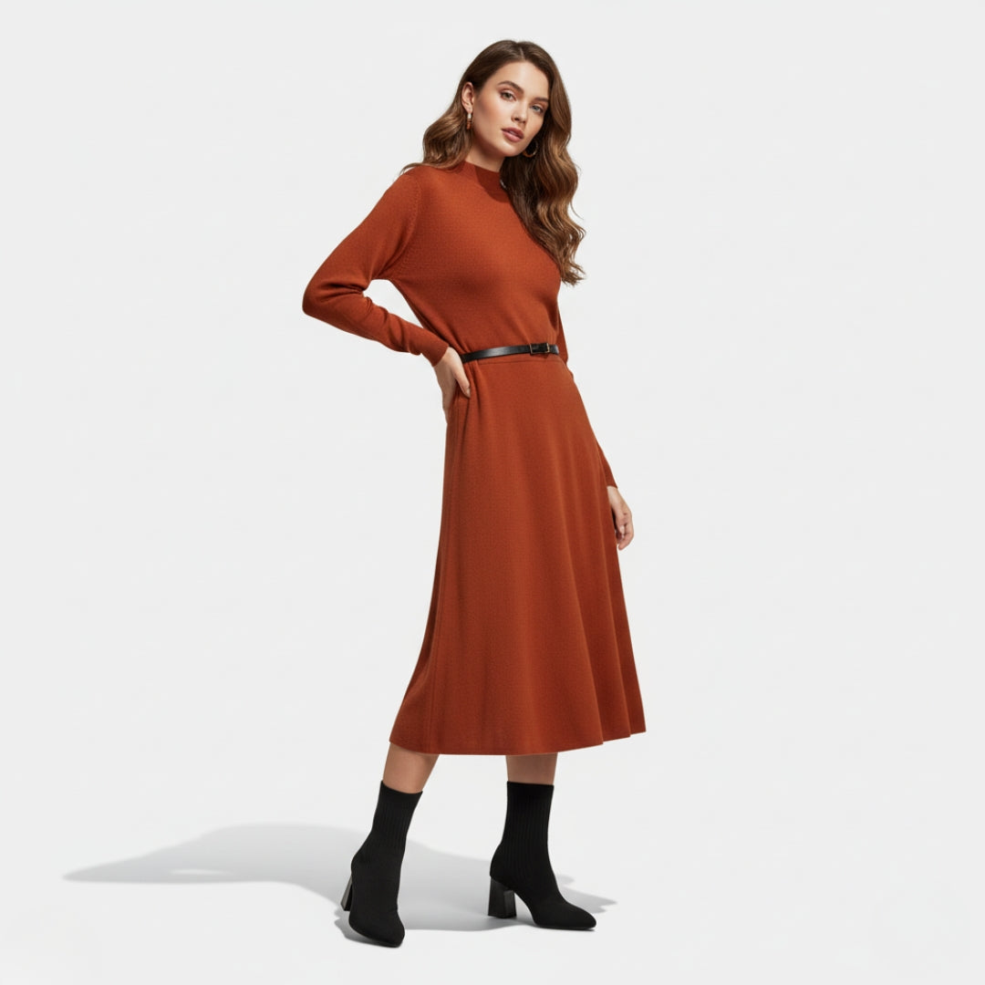 VELYXA | Women’s Slip-On Knitted Boots with Pointed Toe