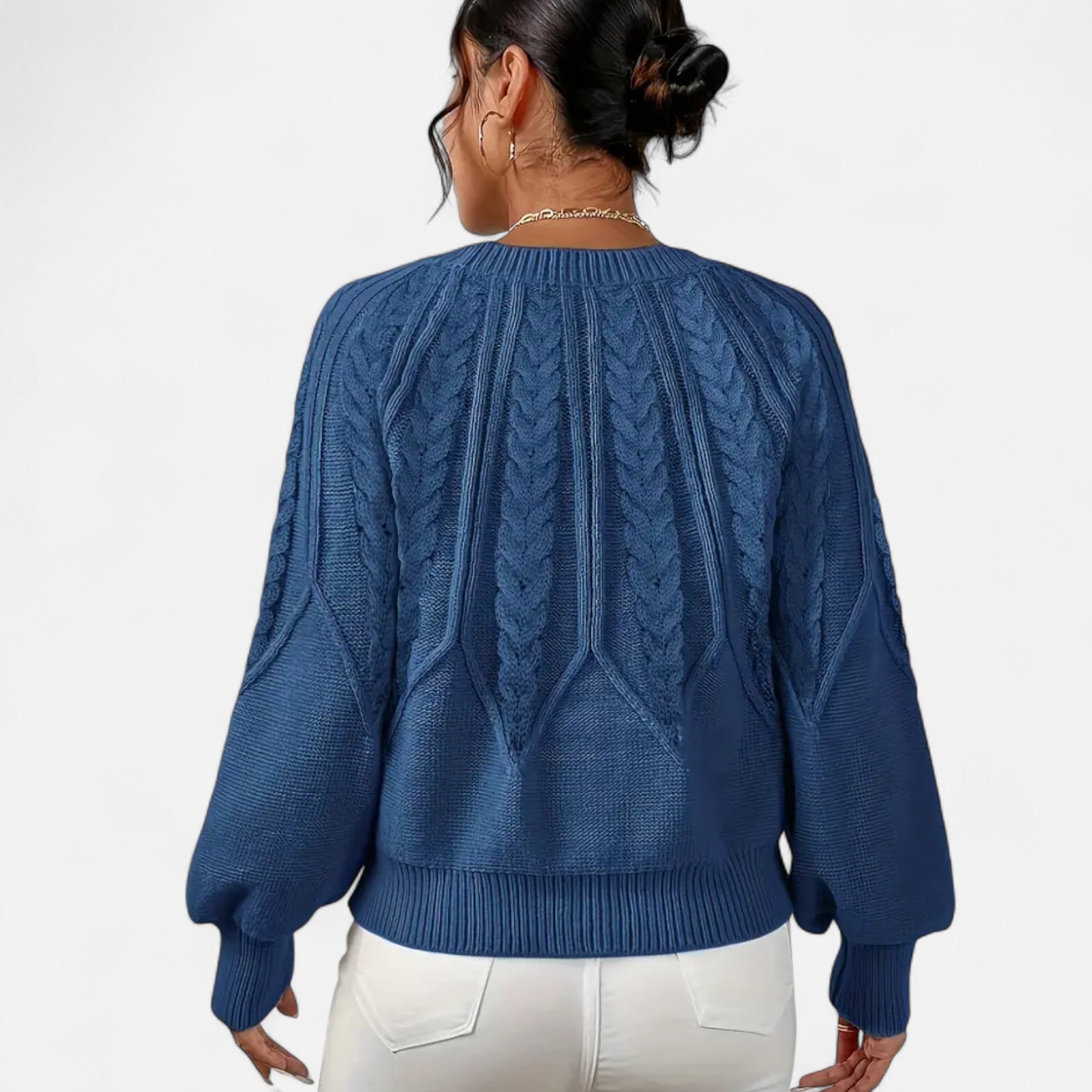 VELYXA | Women’s Pullover Sweater with Round Neck