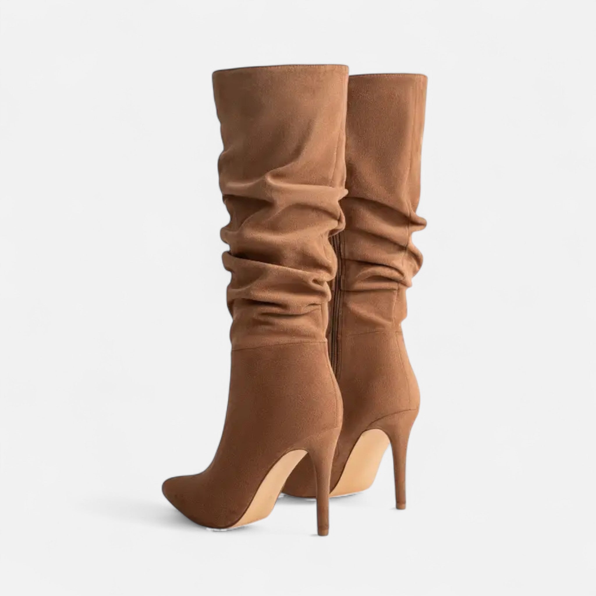 VELYXA | Women’s Stiletto Knee-High Boots with Side Zipper