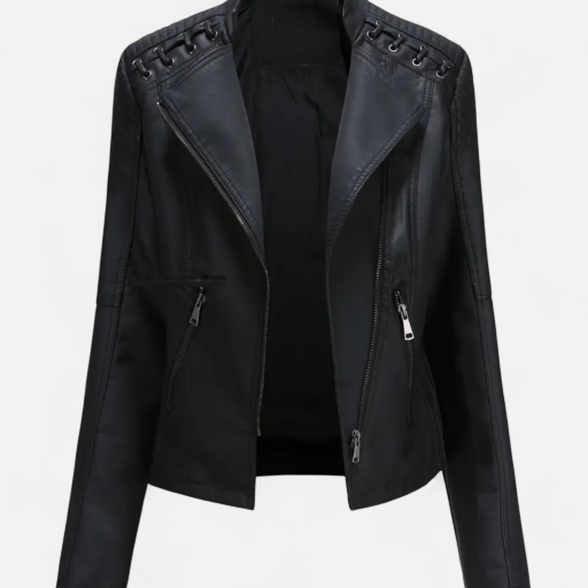 VELYXA | Women’s Short Jacket with Stand Collar and Pockets