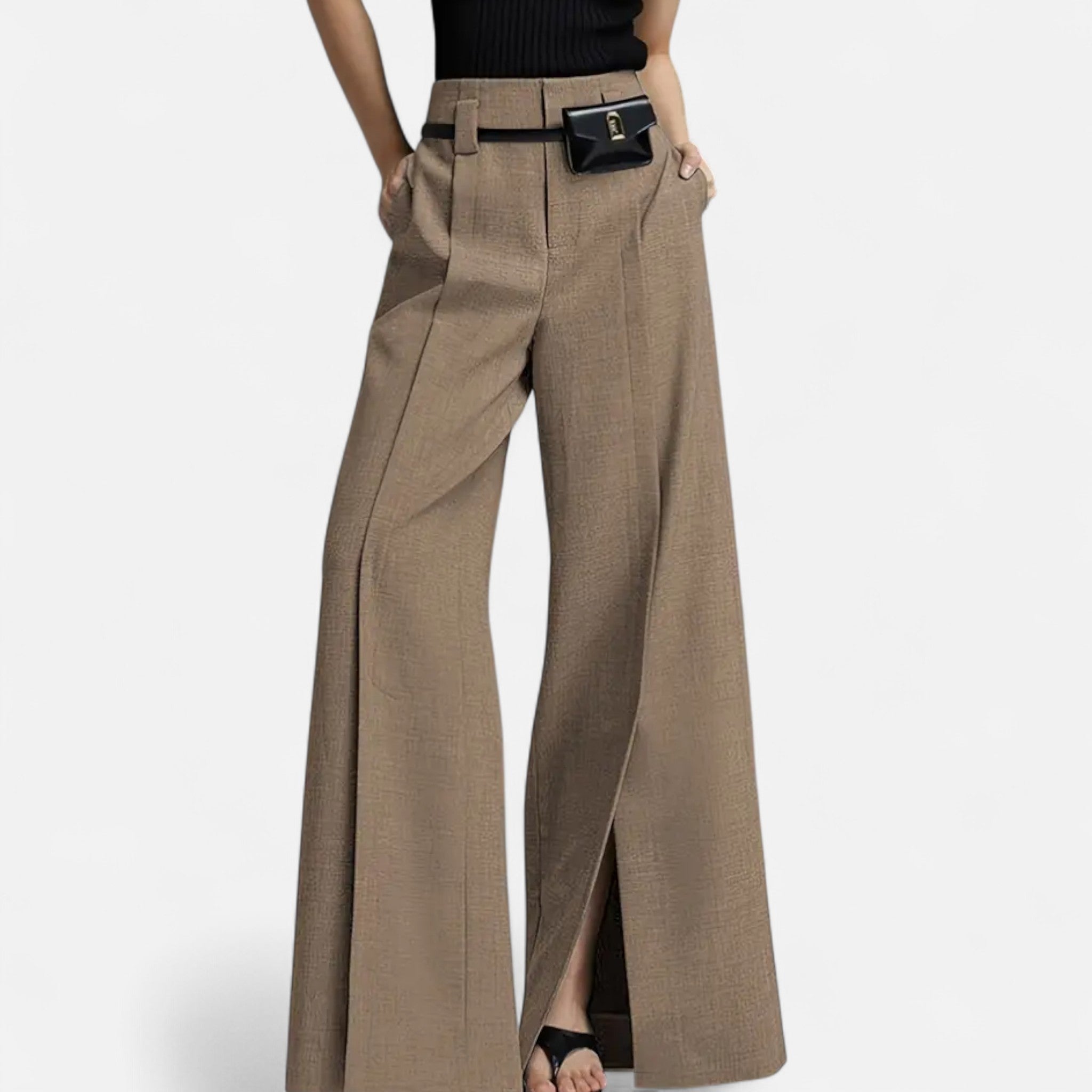 VELYXA | Women’s Wide-Leg Pants with Elastic Waist