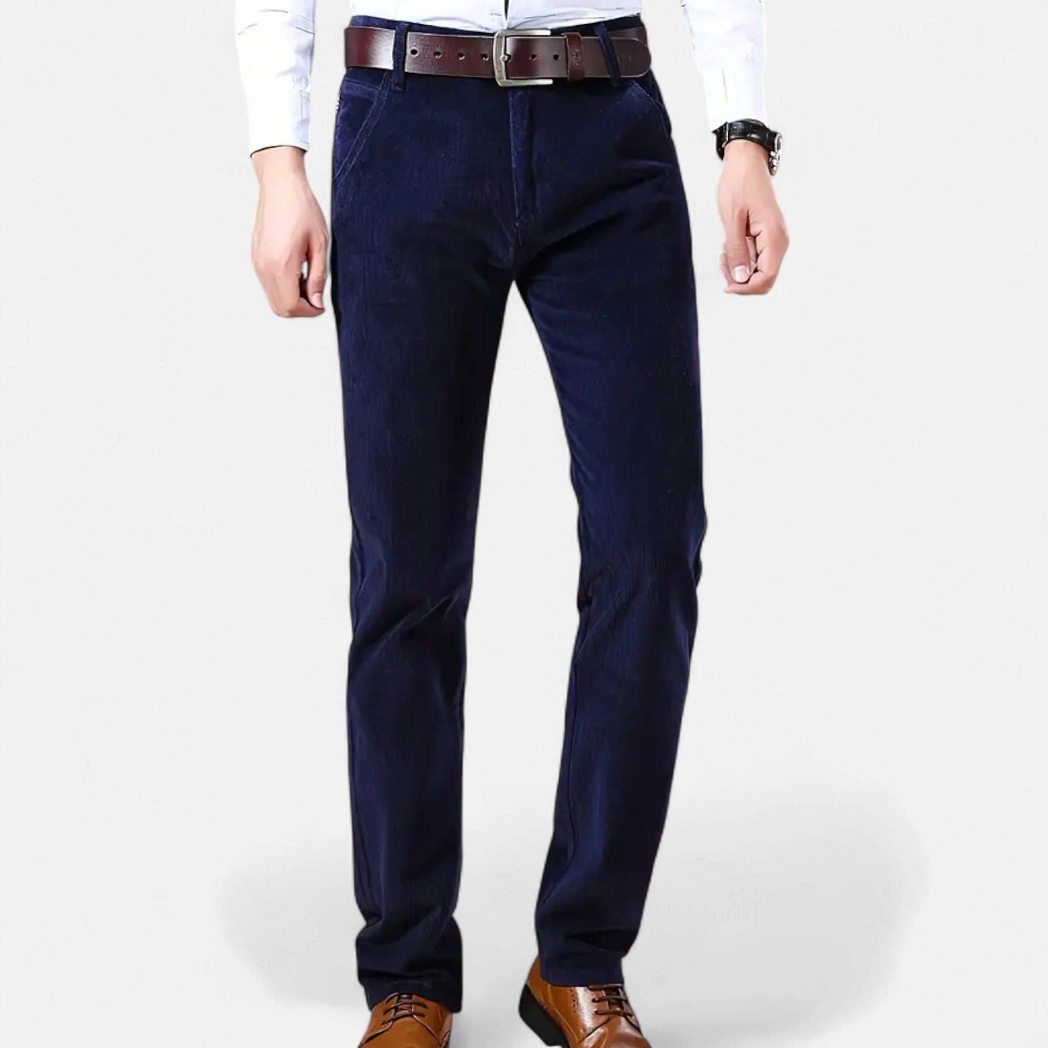VELYXA | Men’s Straight-Leg Corduroy Trousers