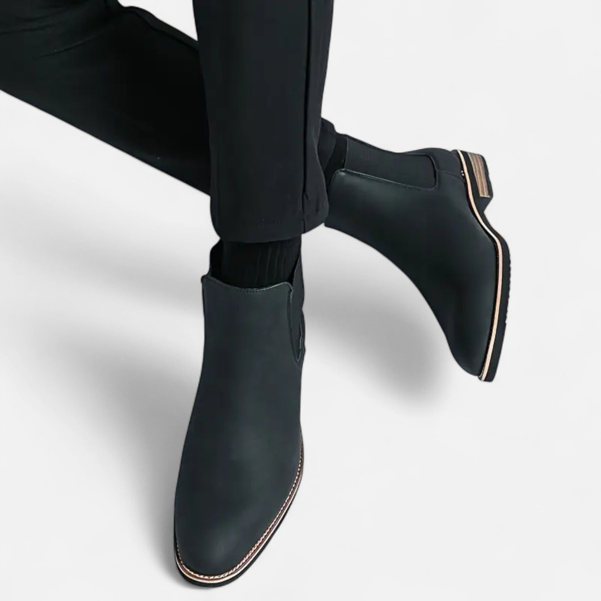 VELYXA | Men’s Slip-On Chelsea Boots with Rubber Sole