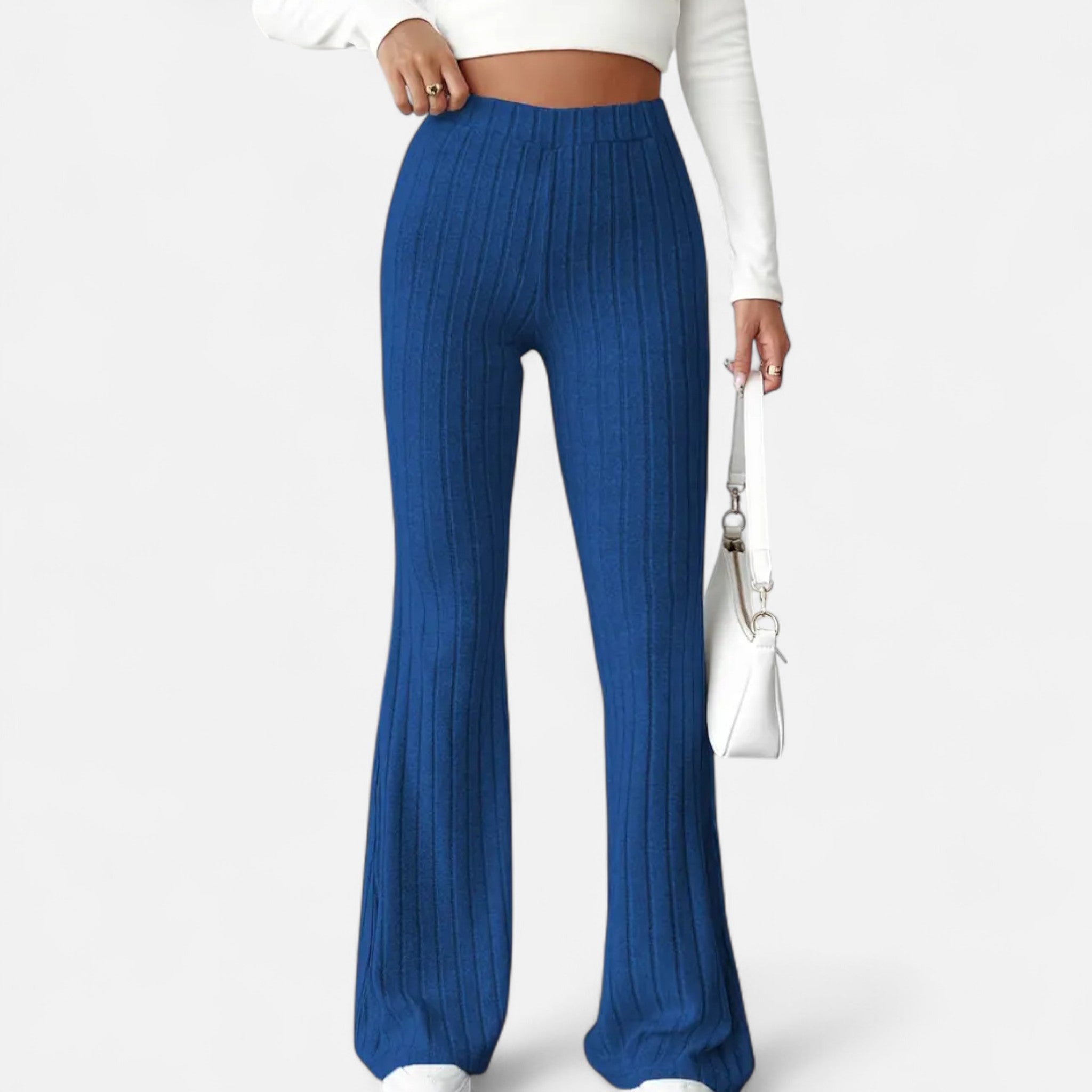 VELYXA | Women’s Stretch Flared Pants with High Waist