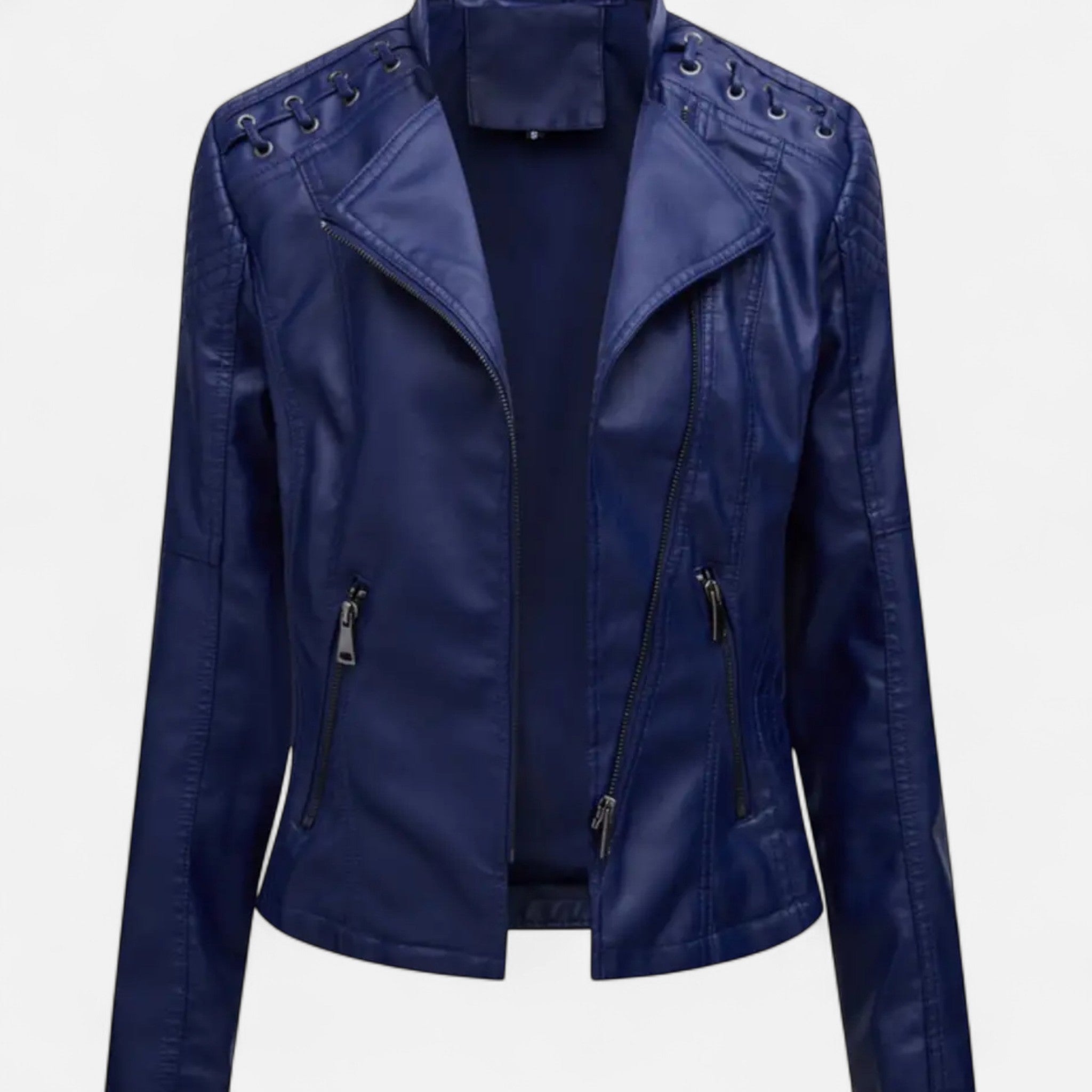 VELYXA | Women’s Short Jacket with Stand Collar and Pockets