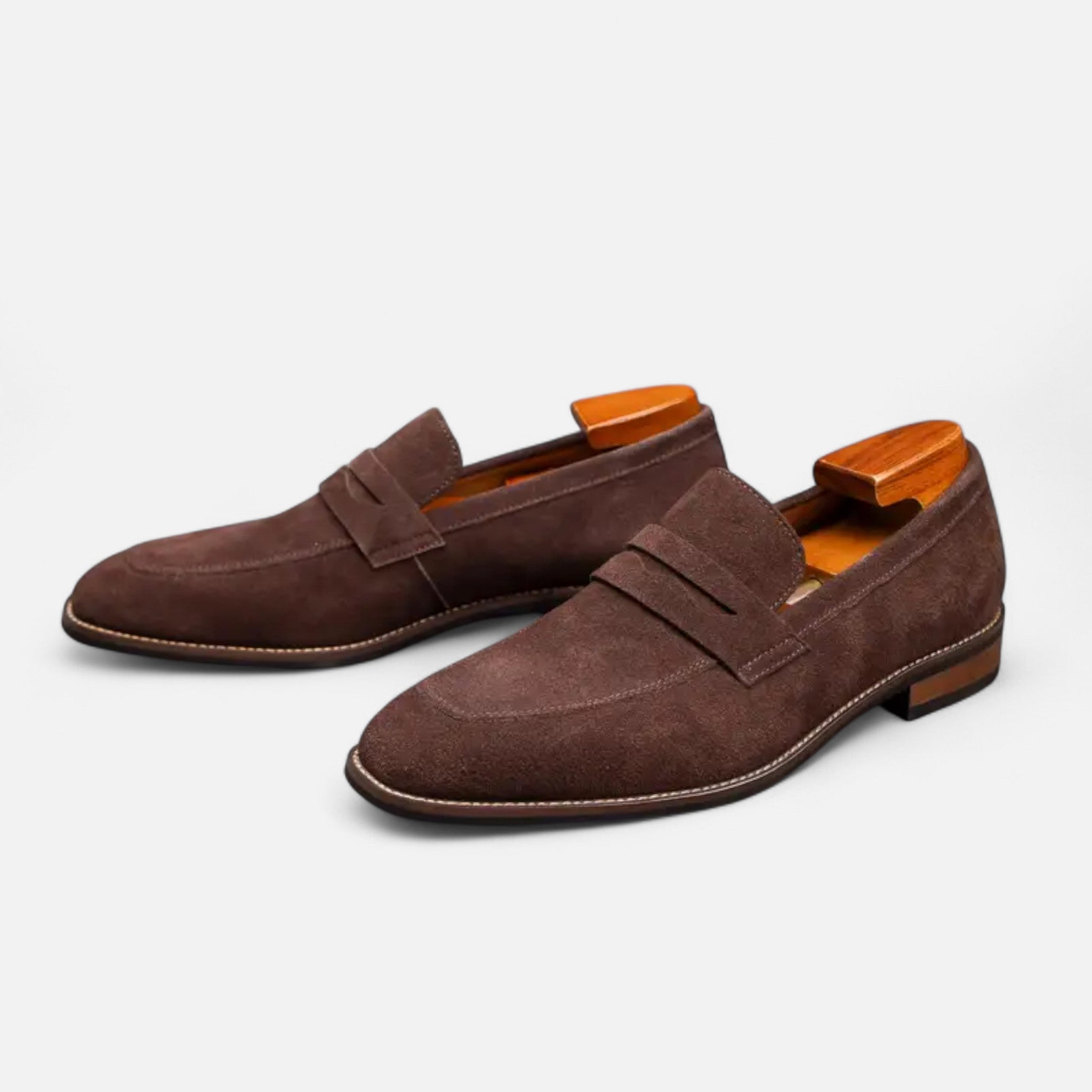 VELYXA | Men’s Cowhide Slip-On Loafers