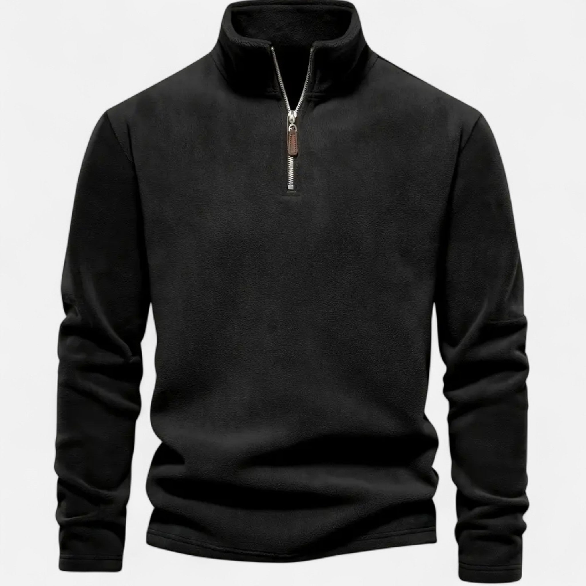 VELYXA | Men’s Fleece Half-Zip Sweatshirt with Stand Collar