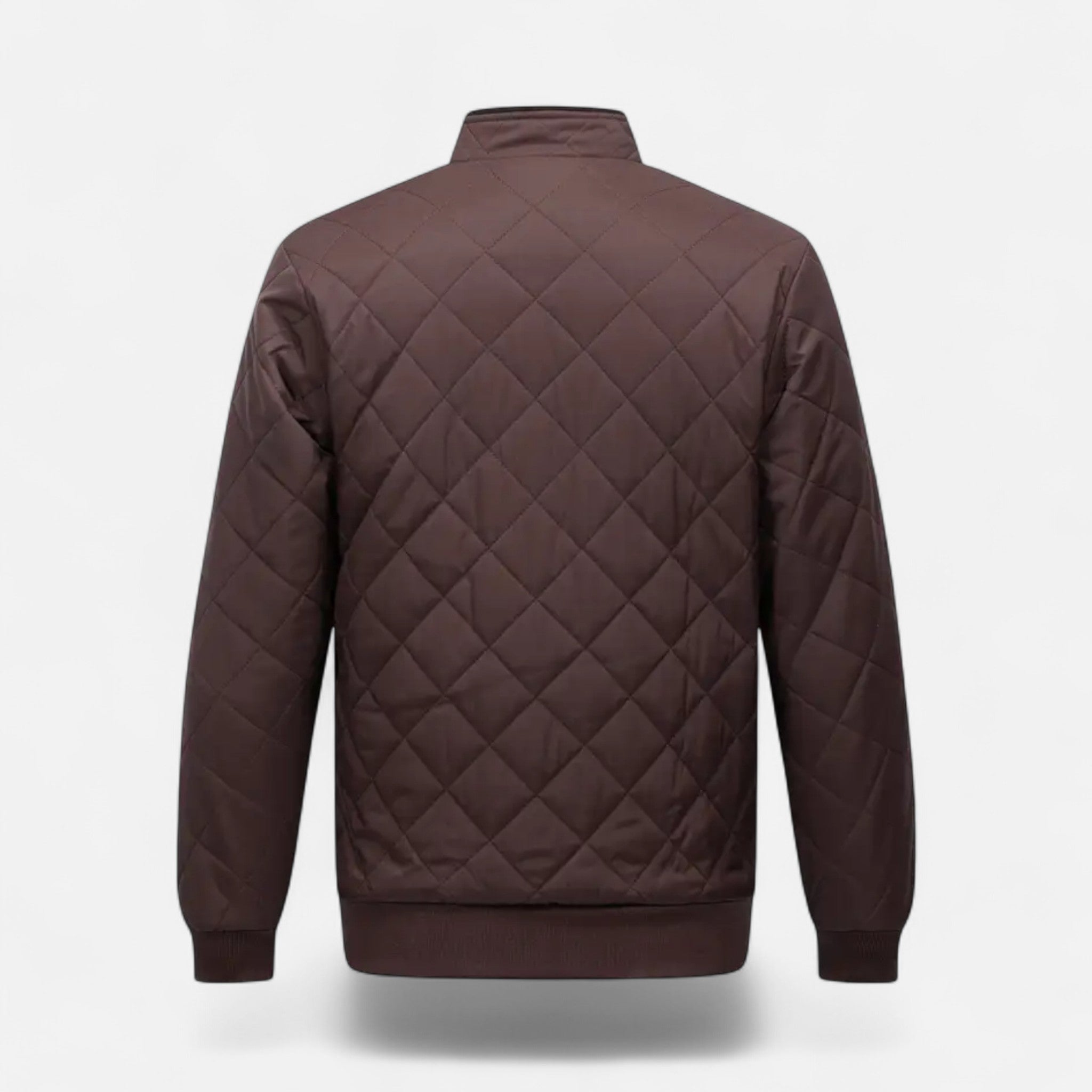 VELYXA | Men’s Quilted Fleece-Lined Jacket – Zip-Up