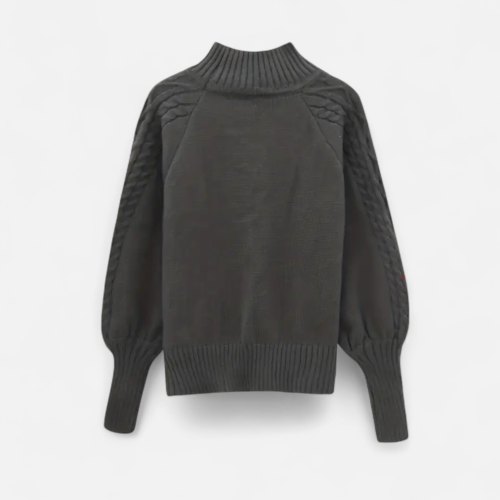 VELYXA | Women’s Knit Pullover Sweater with Half-High Collar