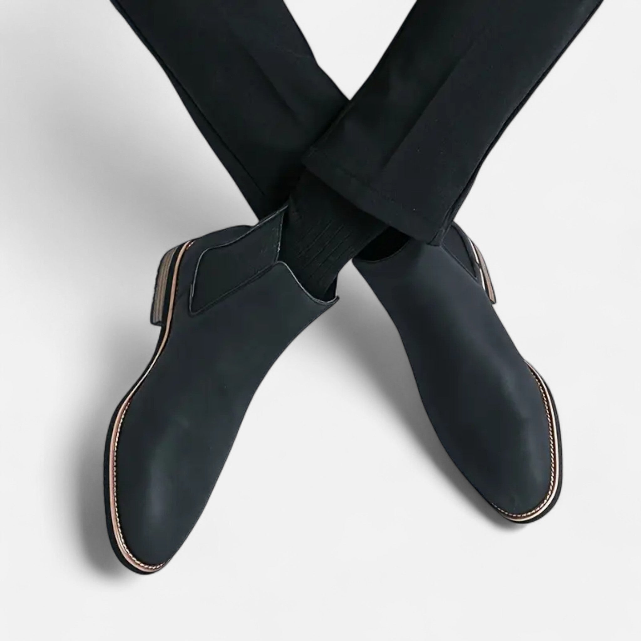 VELYXA | Men’s Slip-On Chelsea Boots with Rubber Sole