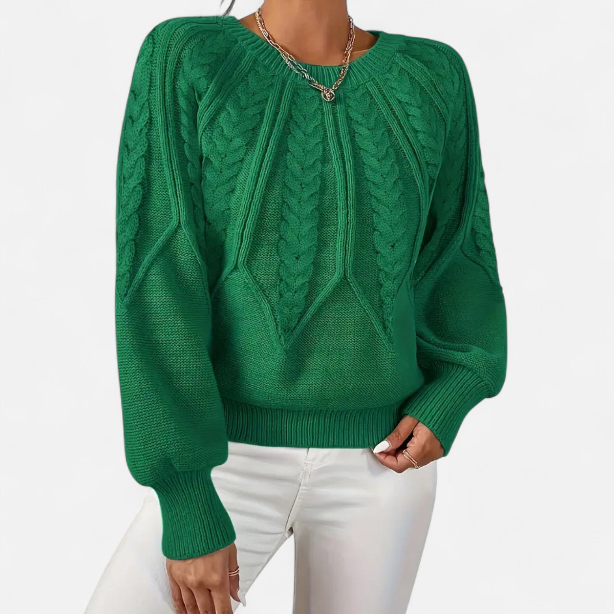 VELYXA | Women’s Pullover Sweater with Round Neck