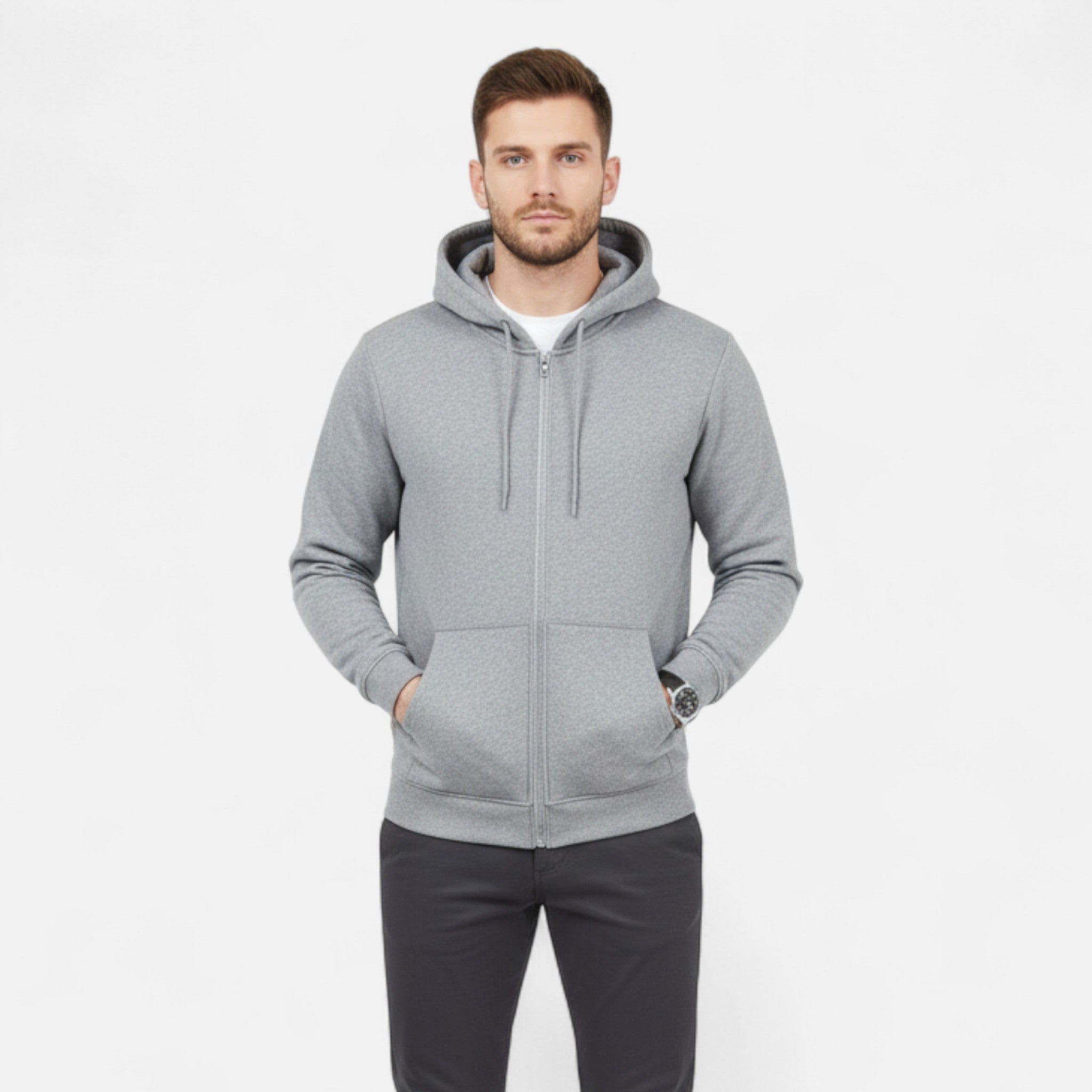 VELYXA | Men’s Relaxed Fit Hoodie with Fleece Lining