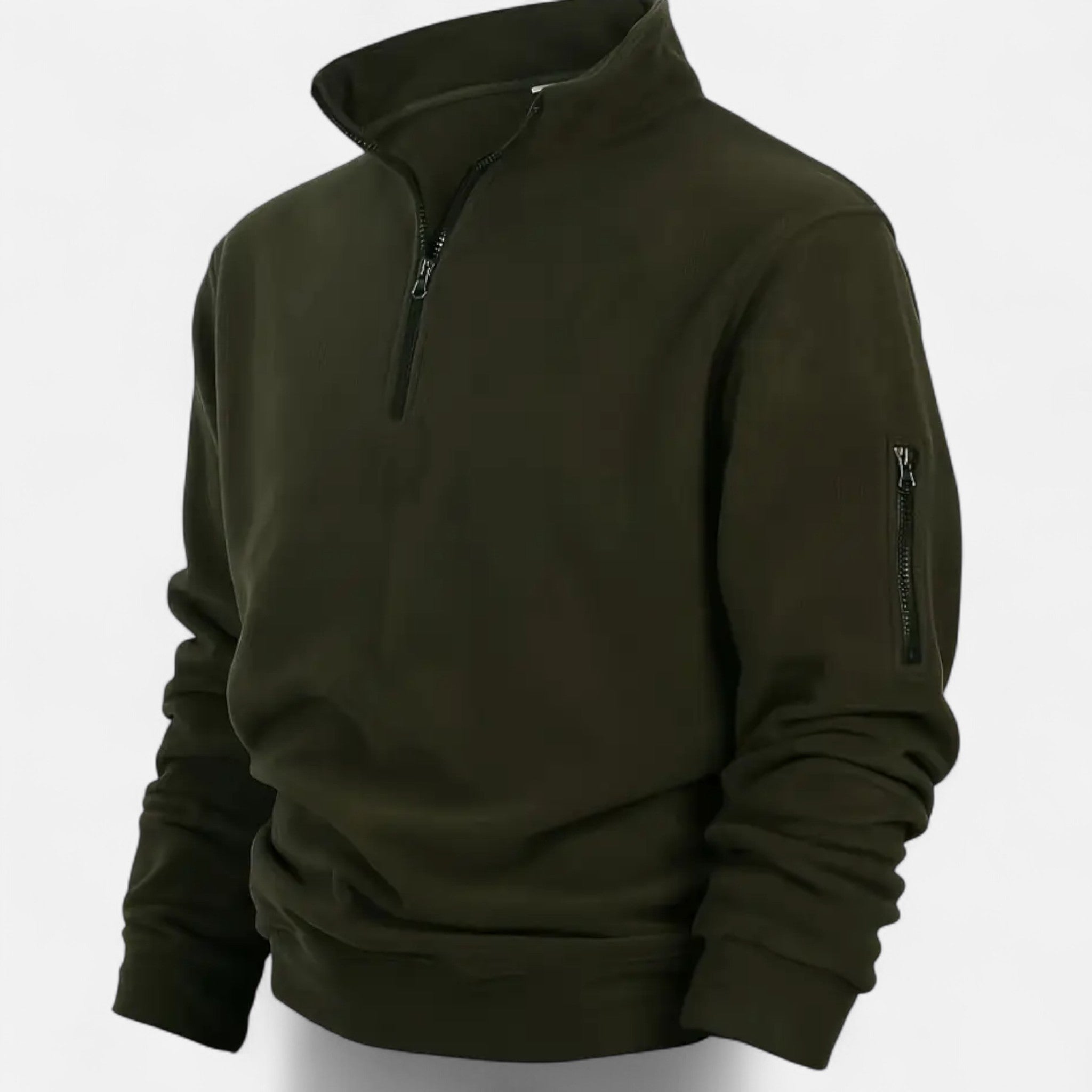 VELYXA | Men’s Collared Half-Zip Fleece Shirt
